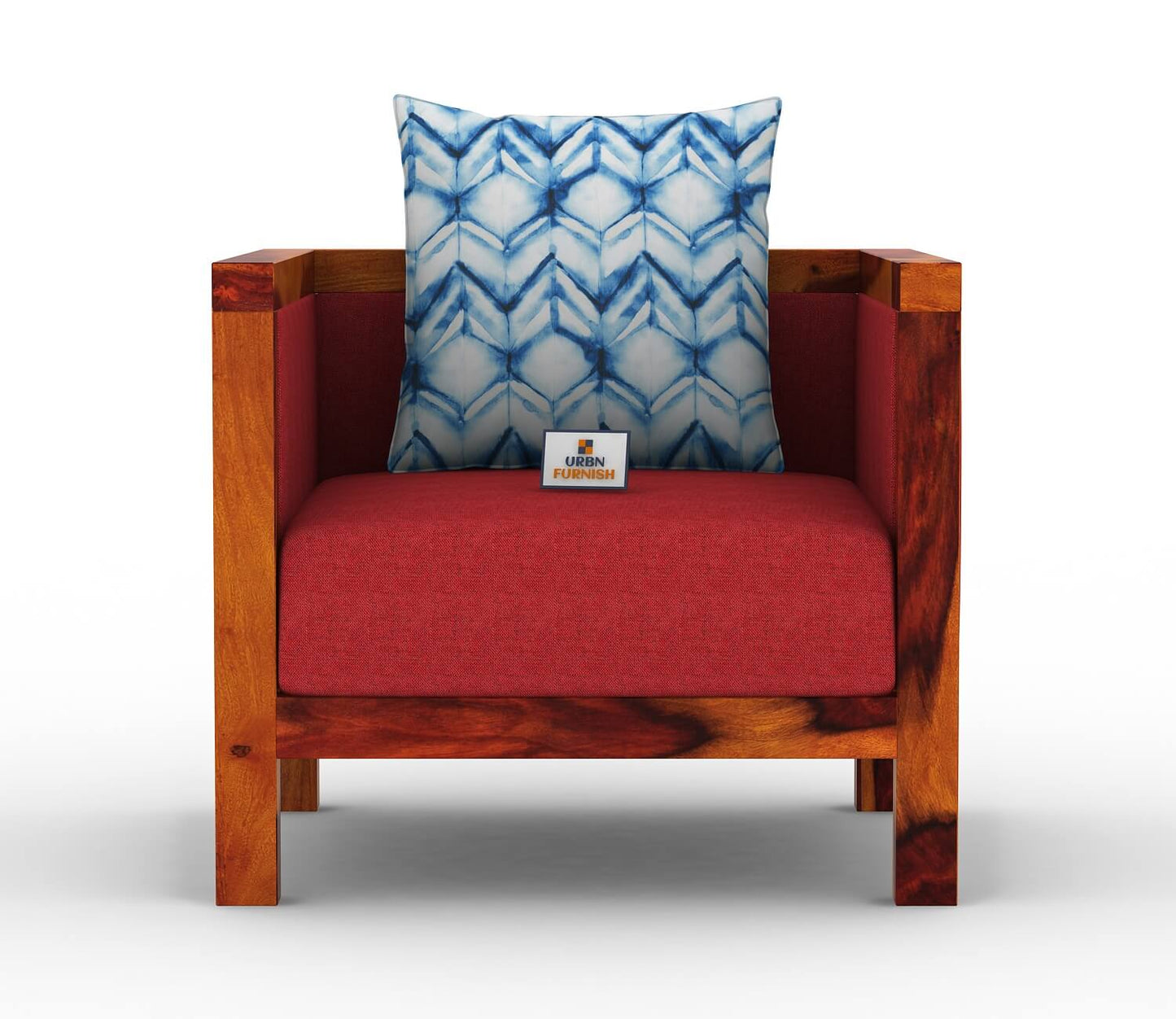 Dallas Wooden 3+1+1 Sofa Set - Urbnfurnish