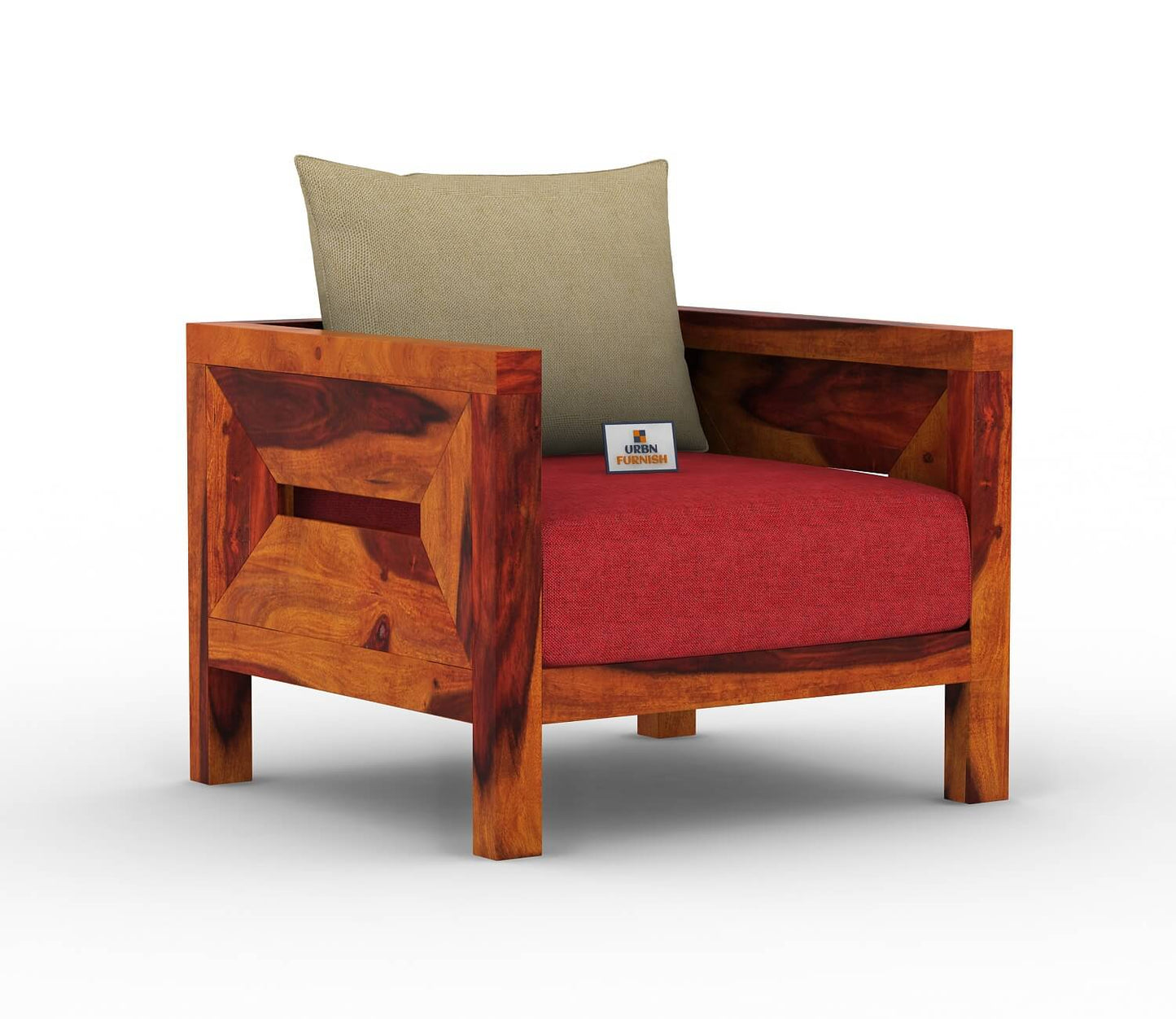 Stamford Wooden 3+1+1 Sofa Set - Urbnfurnish