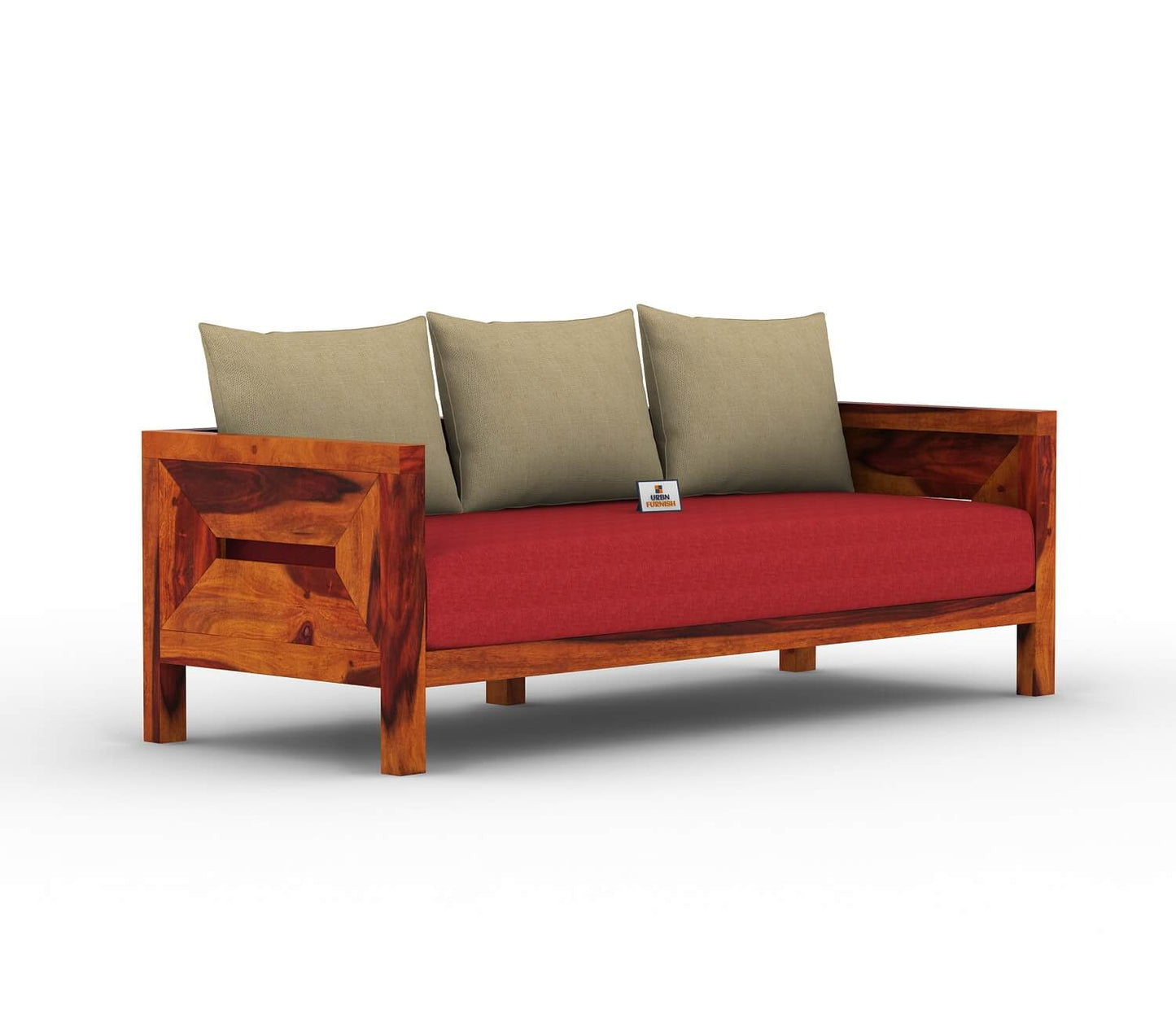 Stamford Wooden 3+1+1 Sofa Set - Urbnfurnish