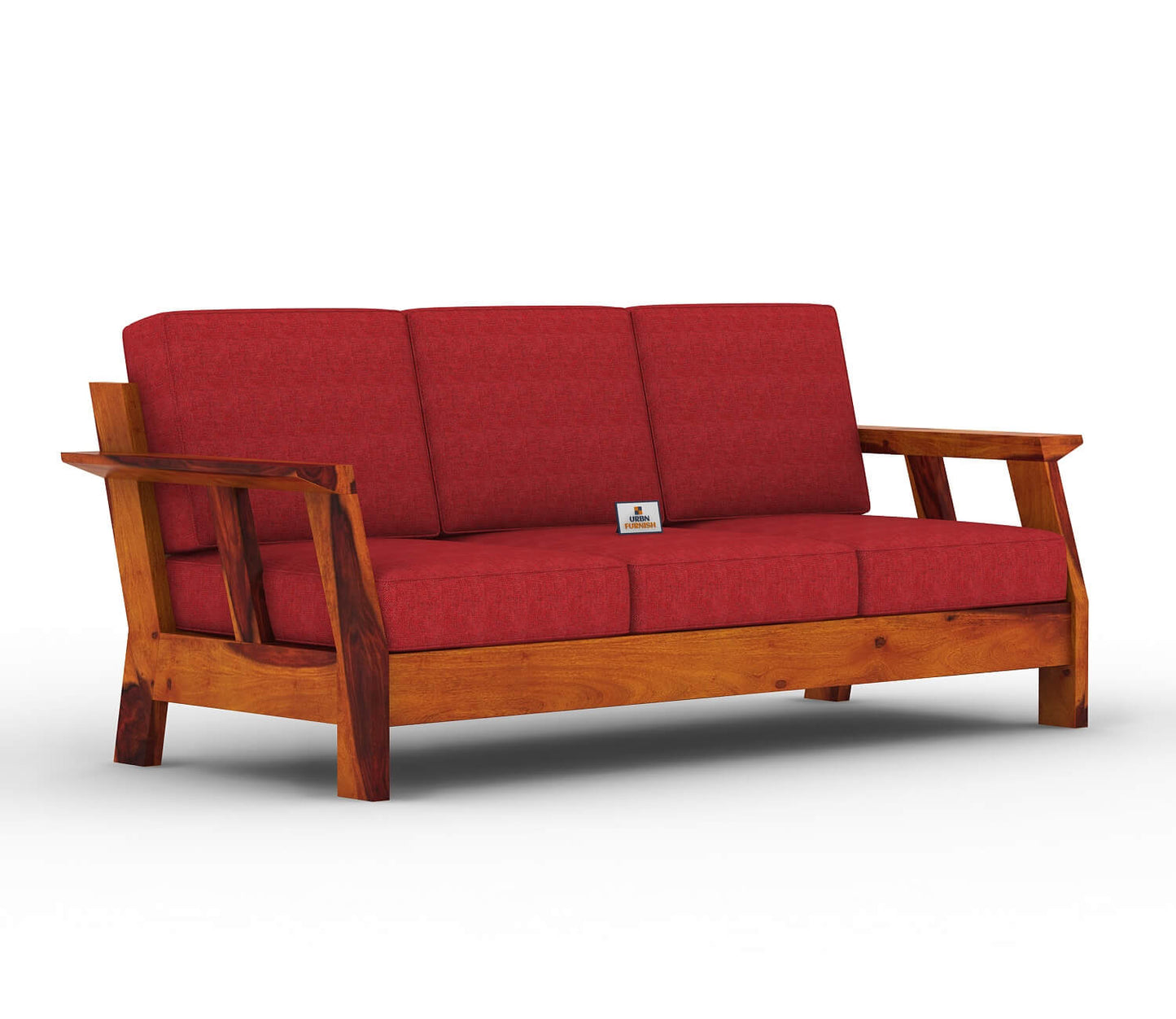 Edkin Wooden 3+1+1 Sofa Set - Urbnfurnish
