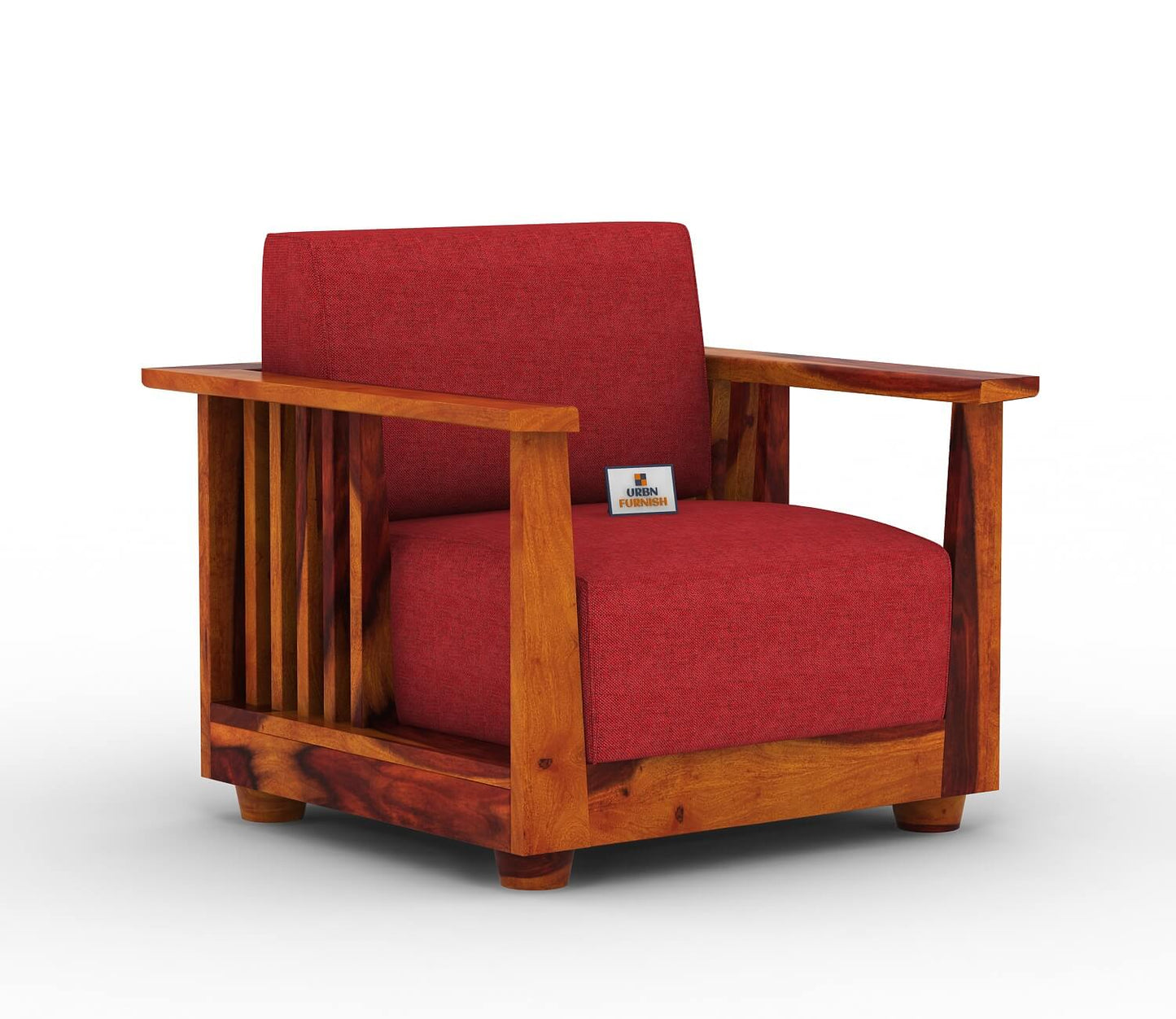 Olson Wooden 3+1+1 Sofa Set - Urbnfurnish