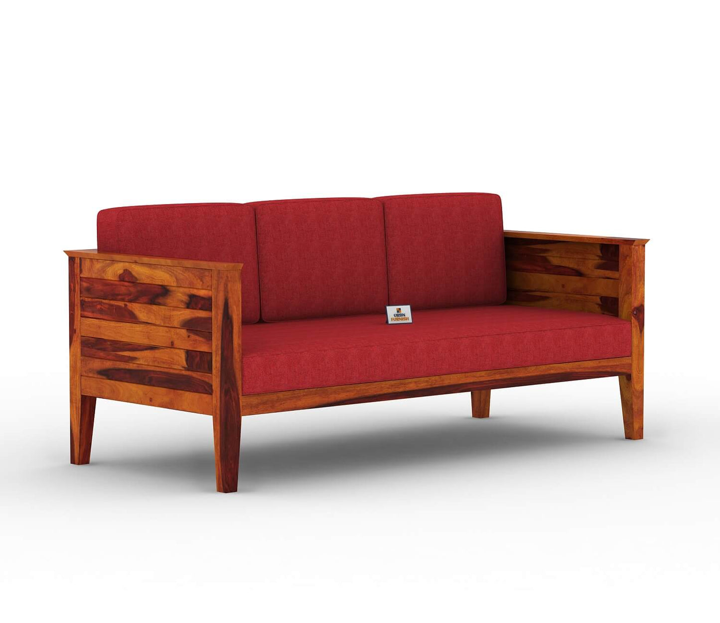 Venice Wooden 3+1+1 Sofa Set - Urbnfurnish