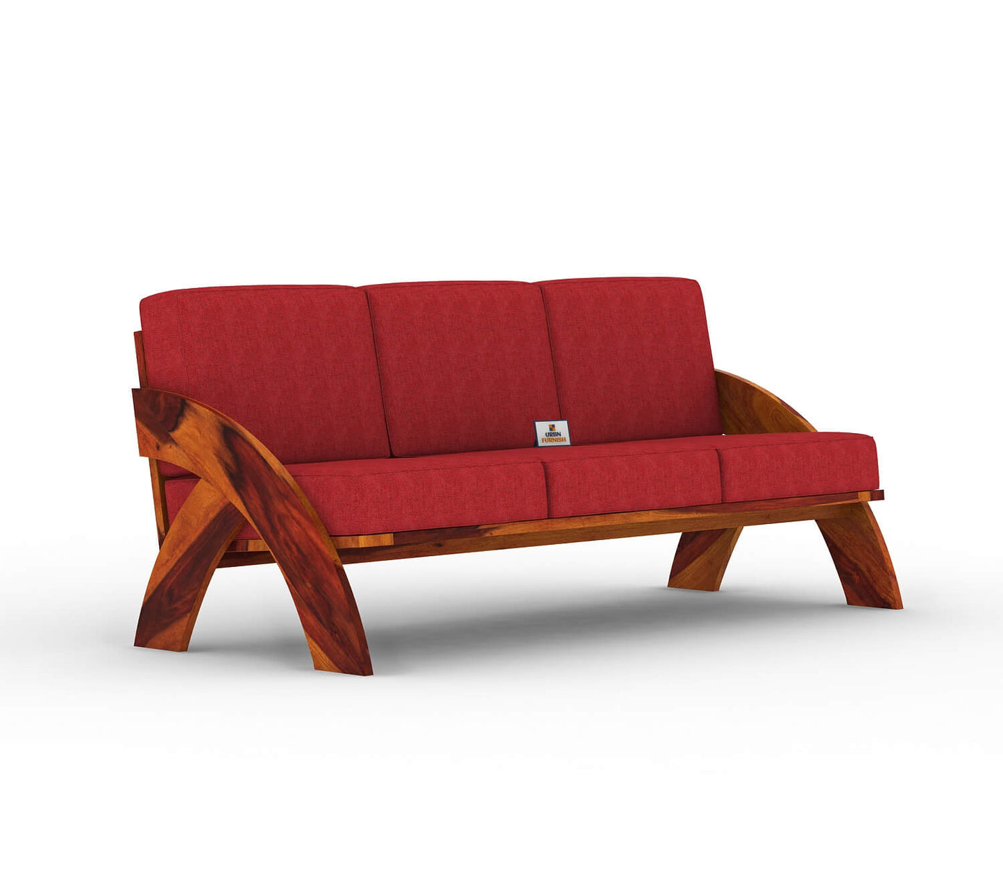 Smith Wooden 3+1+1 Sofa Set - Urbnfurnish