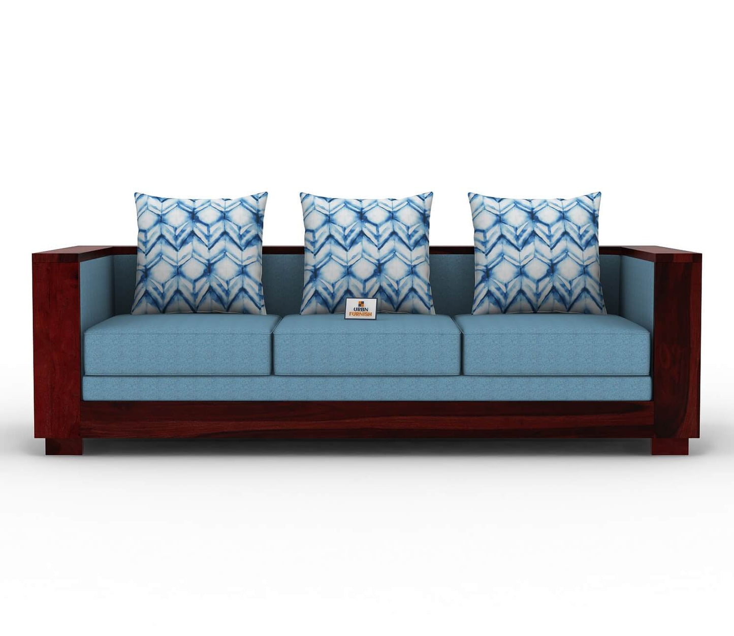 Brume Wooden 3+1+1 Sofa Set - Urbnfurnish