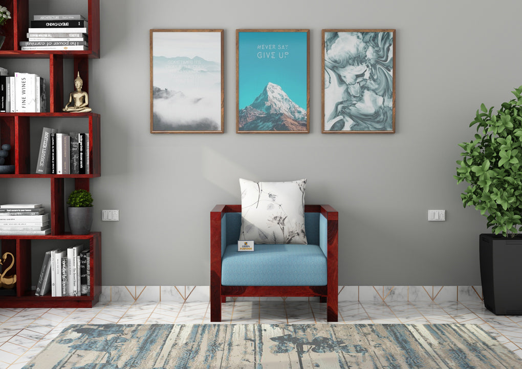 Dallas Wooden 3+1+1 Sofa Set - Urbnfurnish