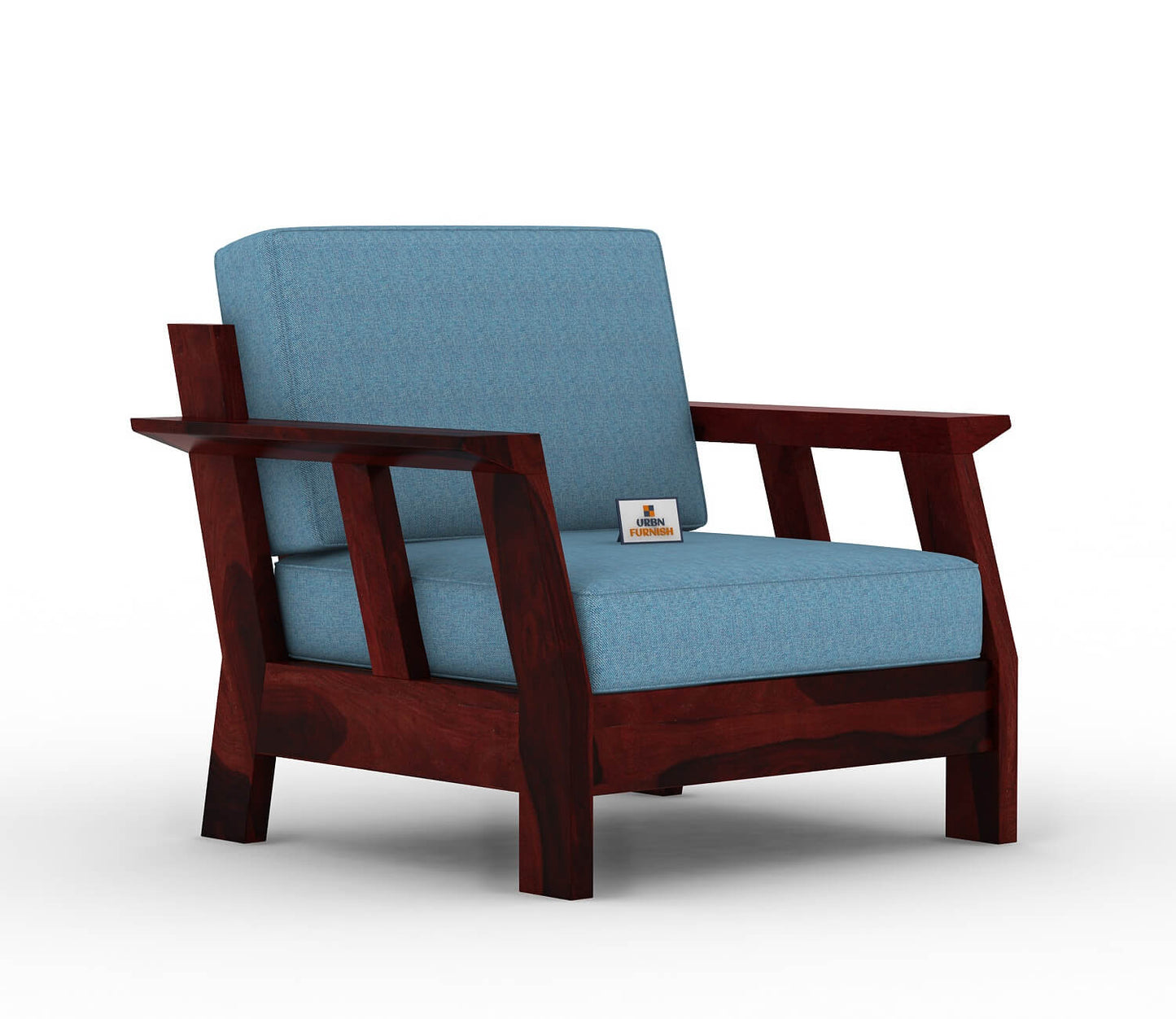 Edkin Wooden 3+1+1 Sofa Set - Urbnfurnish