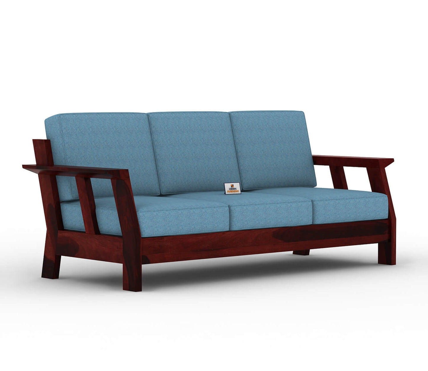 Edkin Wooden 3+1+1 Sofa Set - Urbnfurnish
