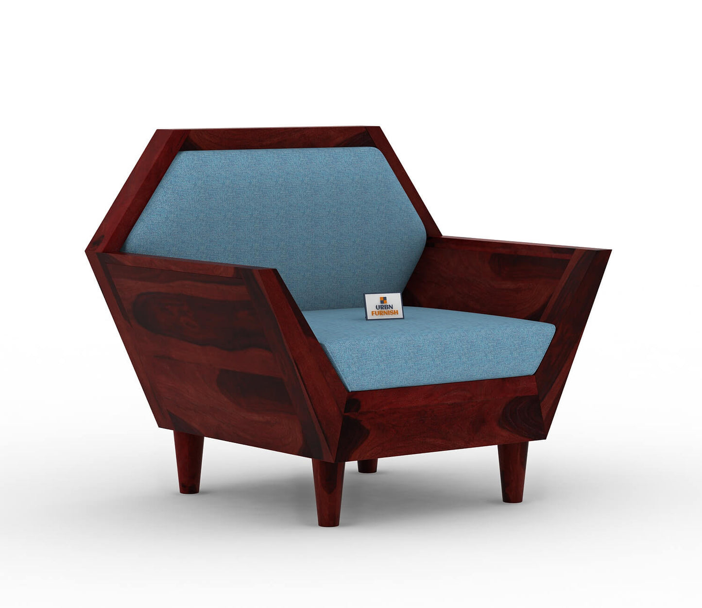 Jones Wooden 3+1+1 Sofa Set - Urbnfurnish