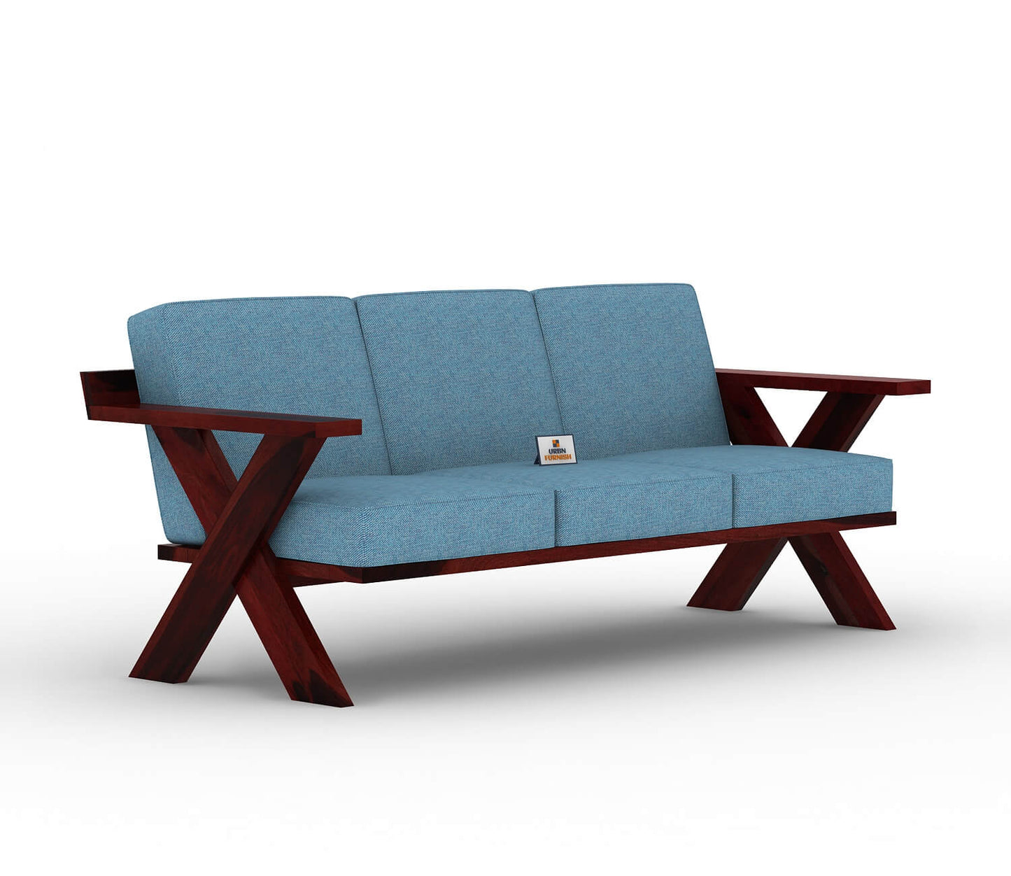 Lewis Wooden 3+1+1 Sofa Set - Urbnfurnish