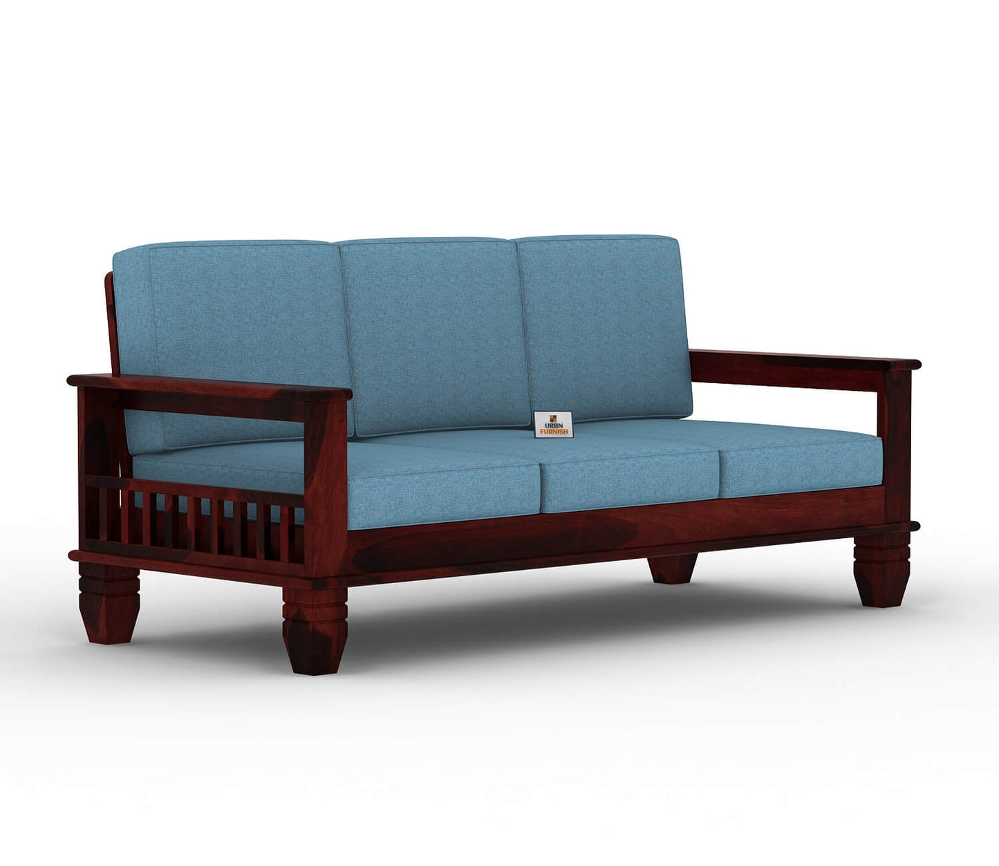 Angelic Wooden 3+1+1 Sofa Set - Urbnfurnish