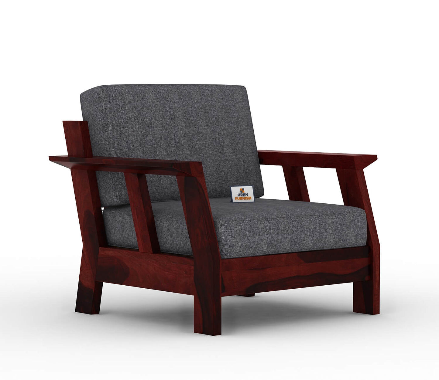 Edkin Wooden 3+1+1 Sofa Set - Urbnfurnish