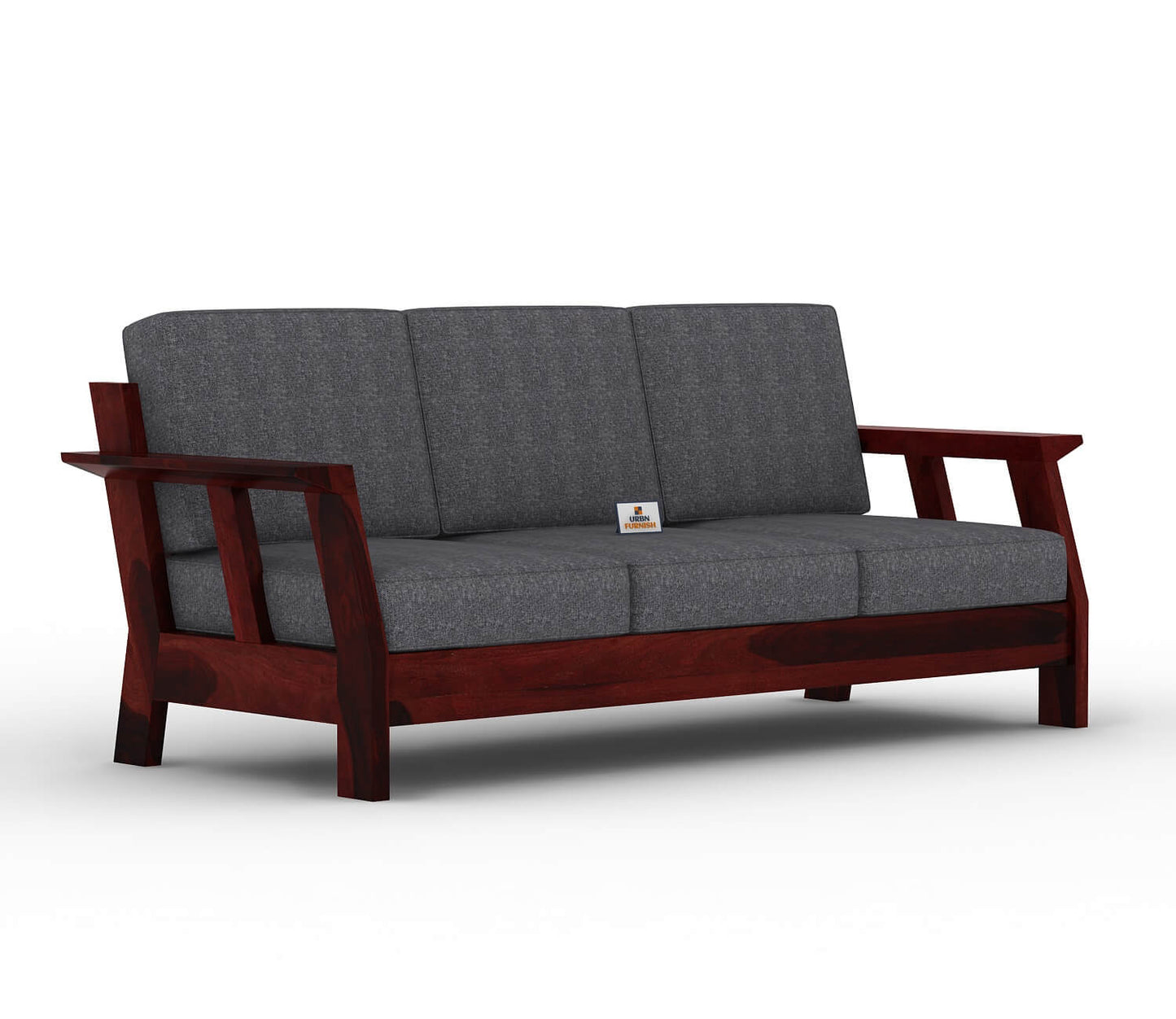 Edkin Wooden 3+1+1 Sofa Set - Urbnfurnish