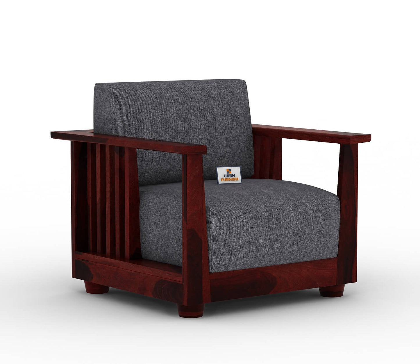 Olson Wooden 3+1+1 Sofa Set - Urbnfurnish