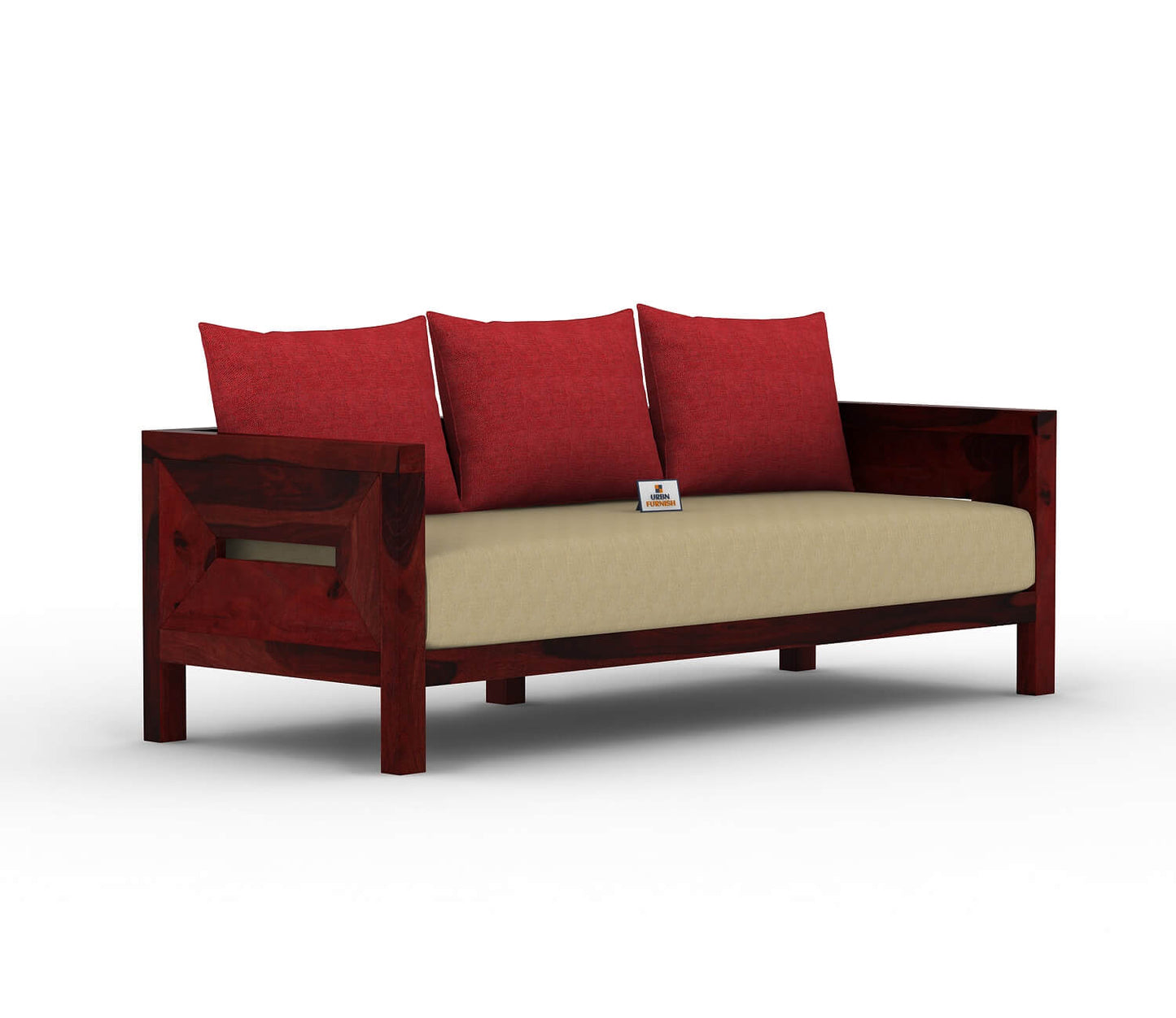 Stamford Wooden 3+1+1 Sofa Set - Urbnfurnish