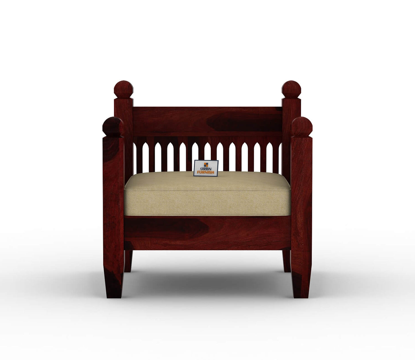 Ruby Wooden 3+1+1 Sofa Set - Urbnfurnish