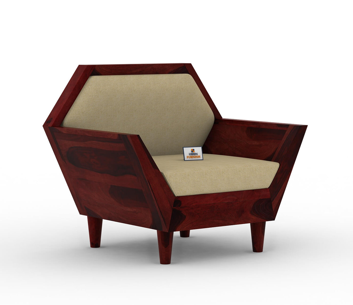 Jones Wooden 3+1+1 Sofa Set - Urbnfurnish