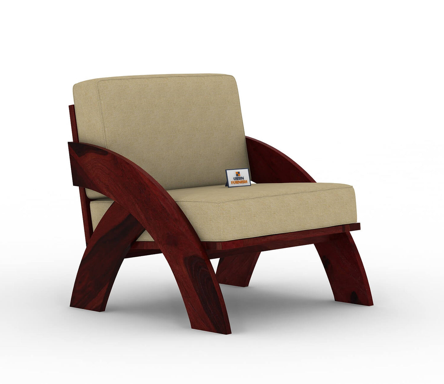 Smith Wooden 3+1+1 Sofa Set - Urbnfurnish