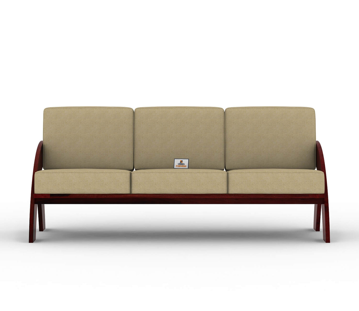 Smith Wooden 3+1+1 Sofa Set - Urbnfurnish