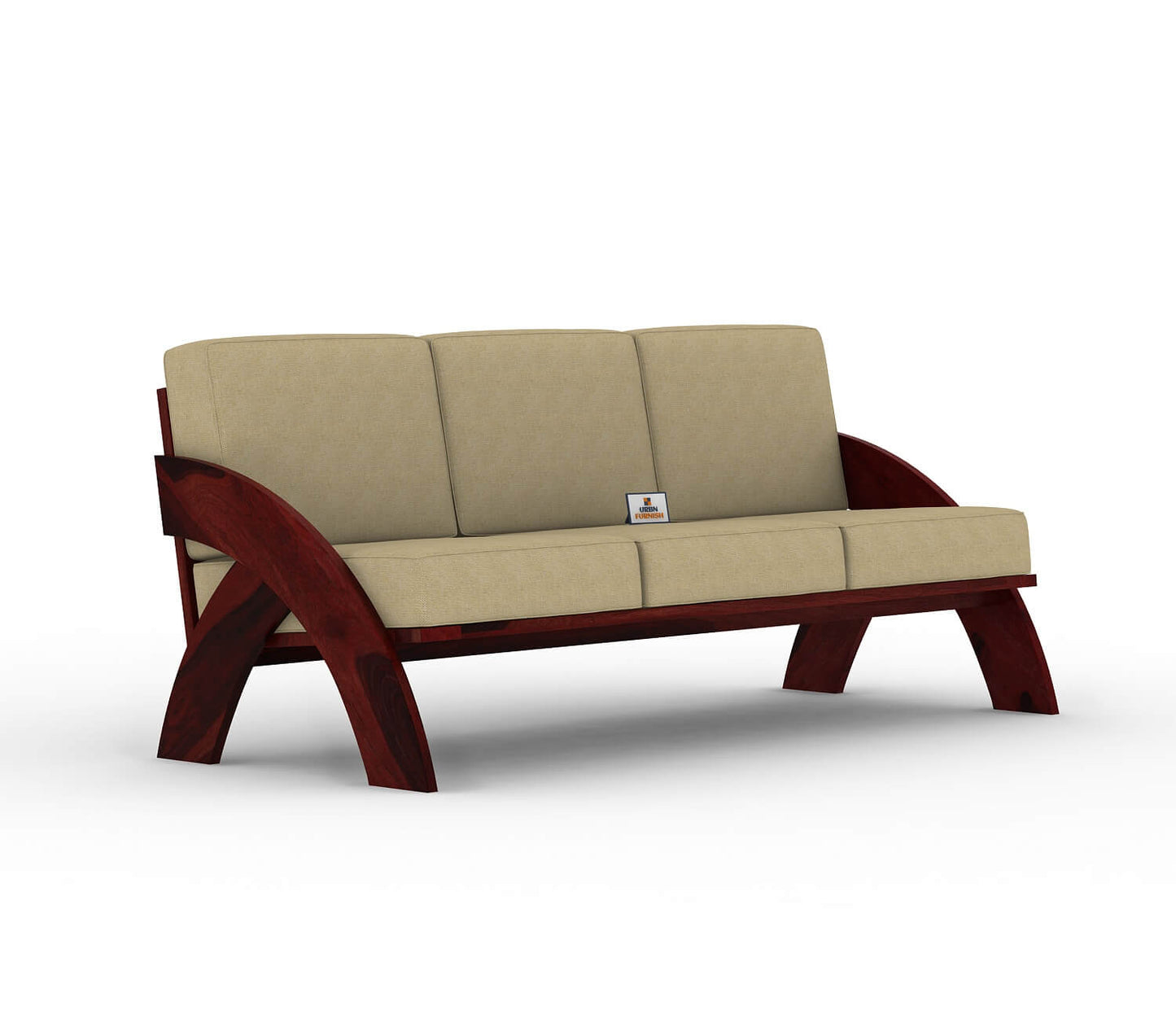 Smith Wooden 3+1+1 Sofa Set - Urbnfurnish