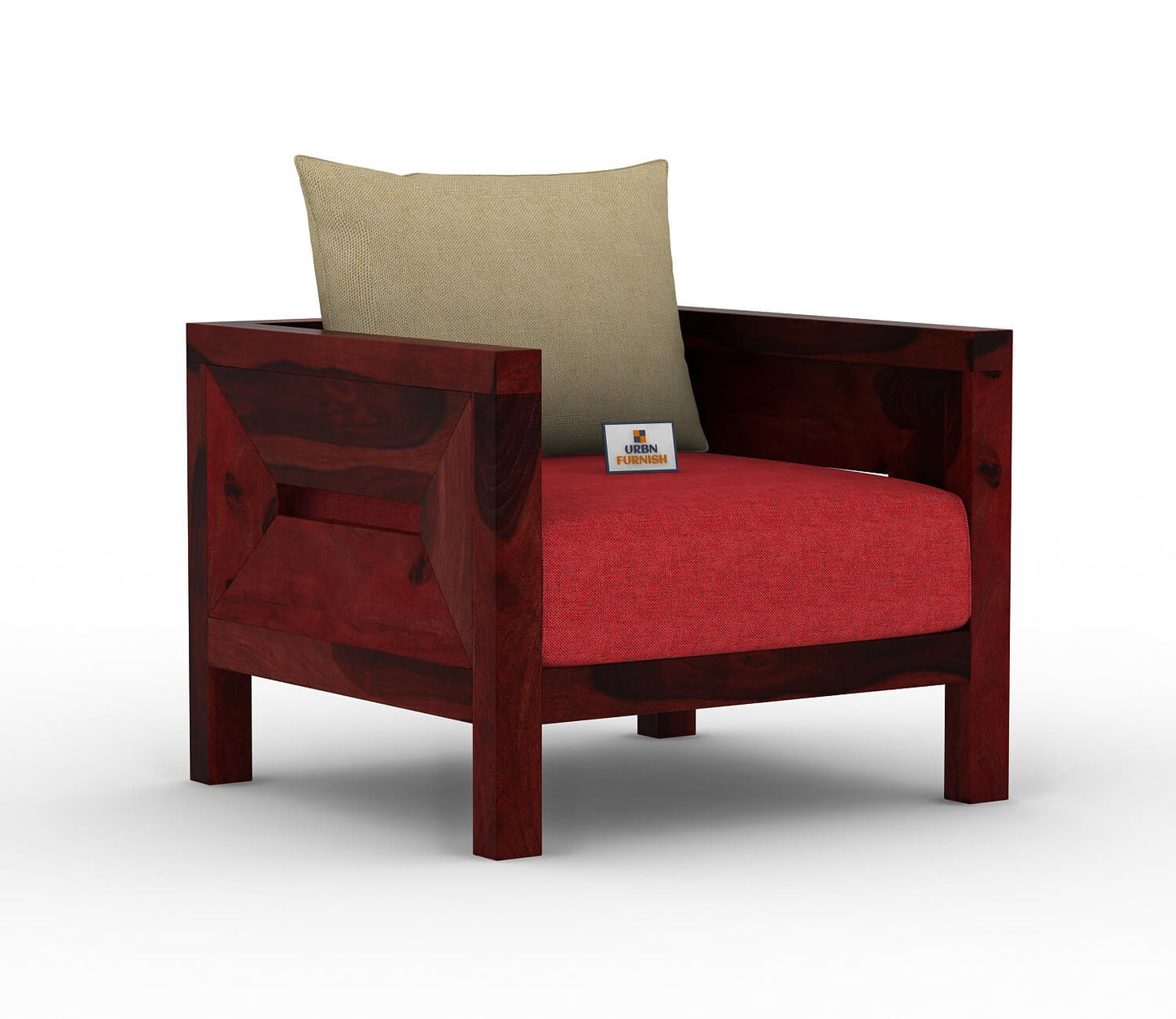 Stamford Wooden 3+1+1 Sofa Set - Urbnfurnish