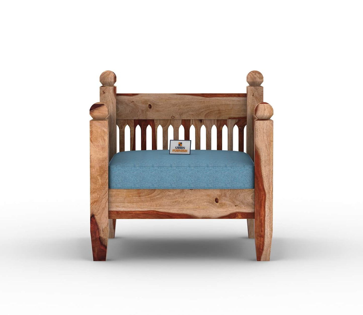 Ruby Wooden 3+1+1 Sofa Set - Urbnfurnish