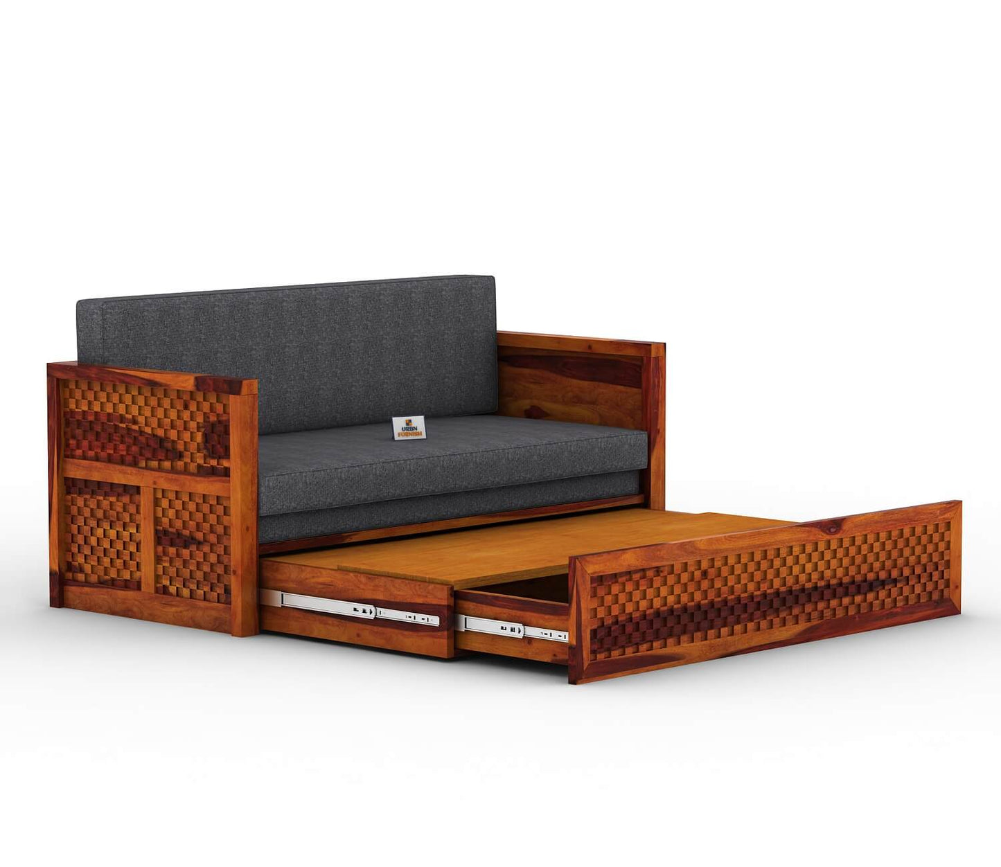 Utepils Wooden Sofa Cum Bed - Urbnfurnish