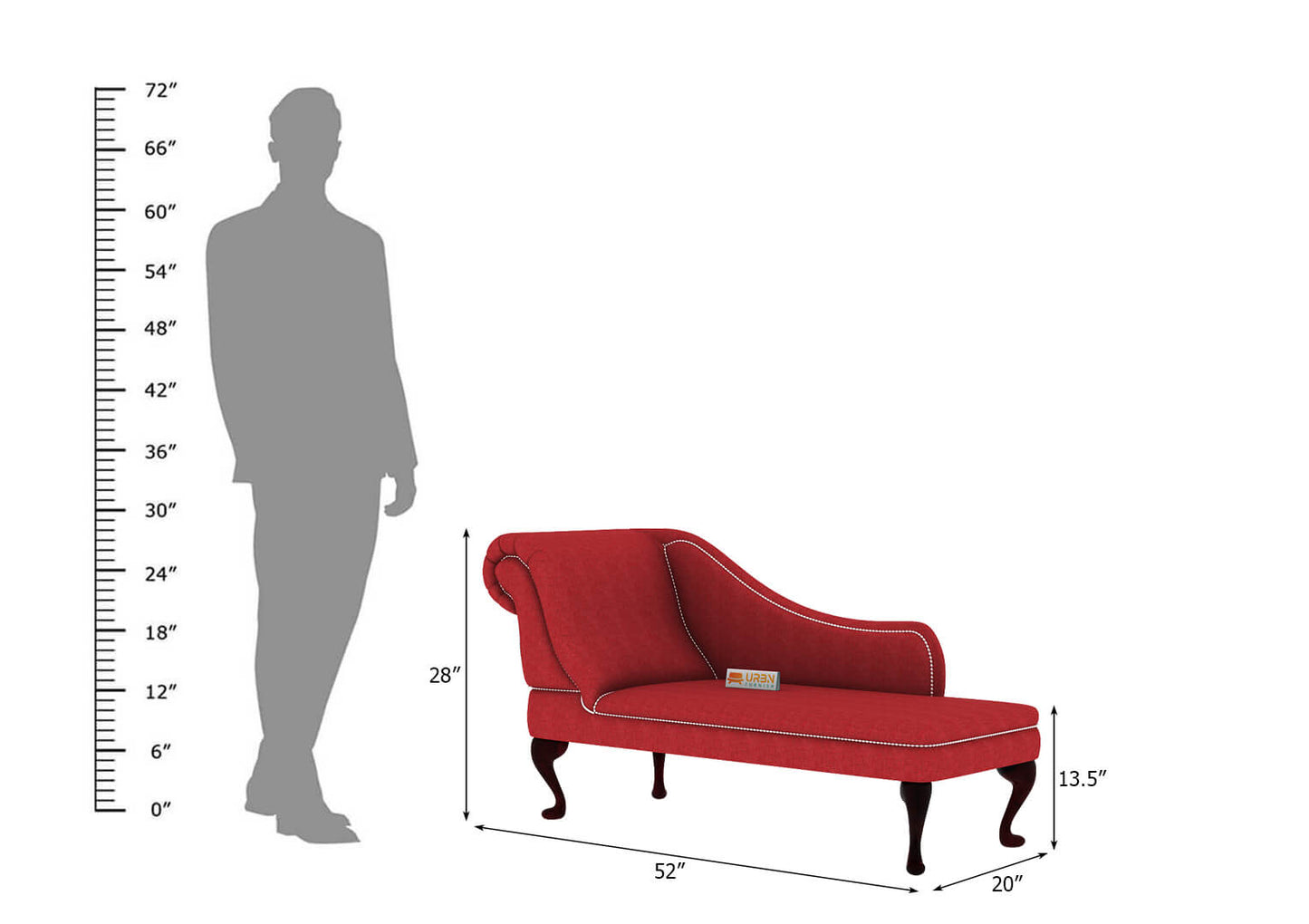 Urban Left Arm Chaise Lounge - Urbnfurnish