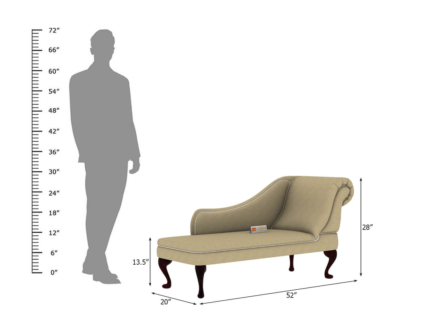 Urban Right Arm Chaise Lounge - Urbnfurnish
