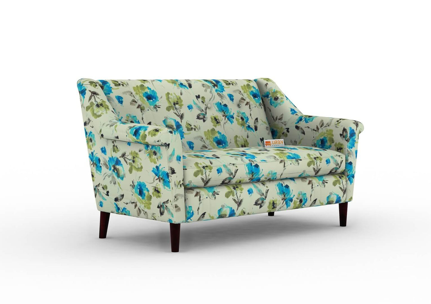 Valentino Love Seat (Printed Fabric) - Urbnfurnish