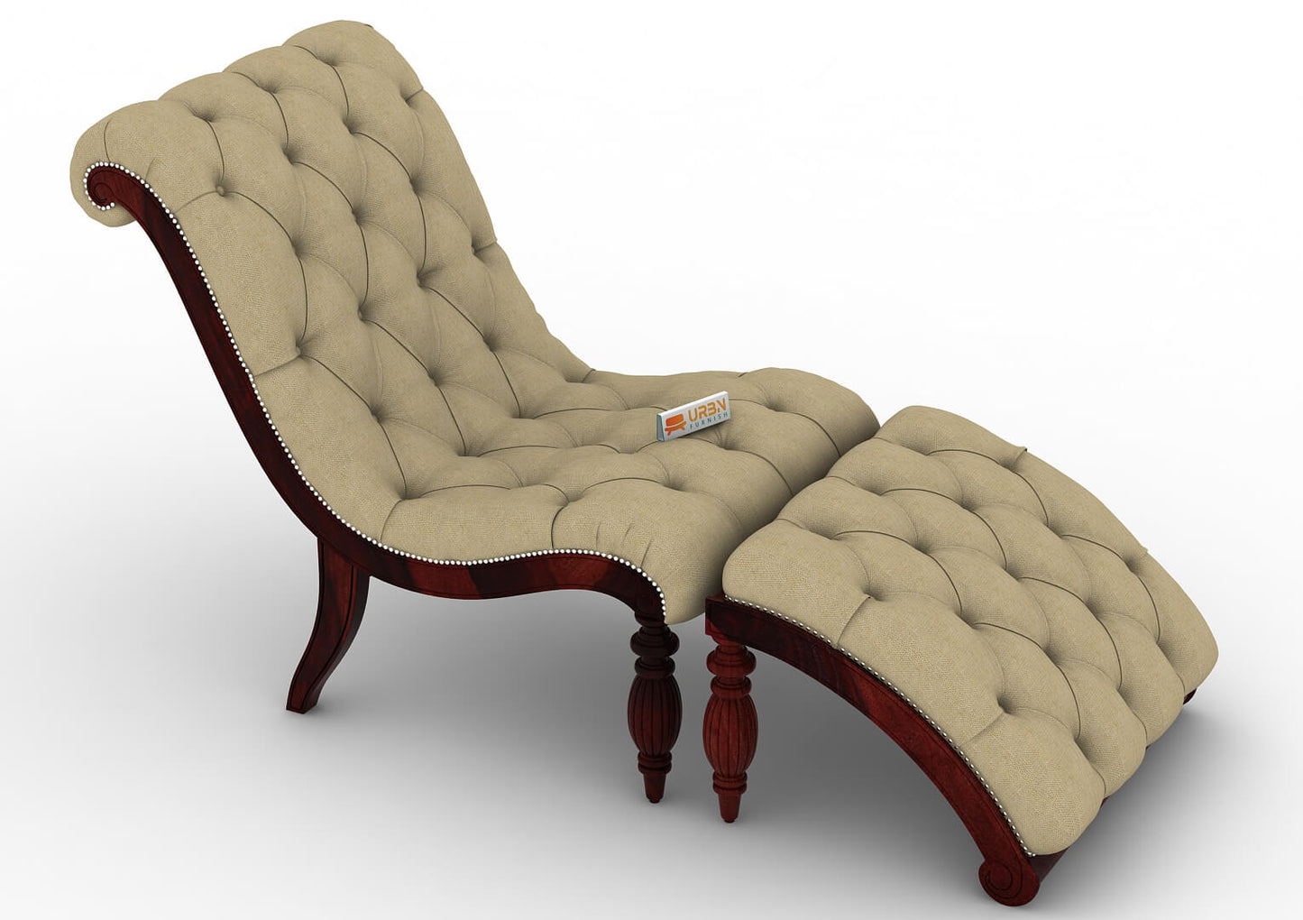 Victorian Style Chaise Lounge - Urbnfurnish