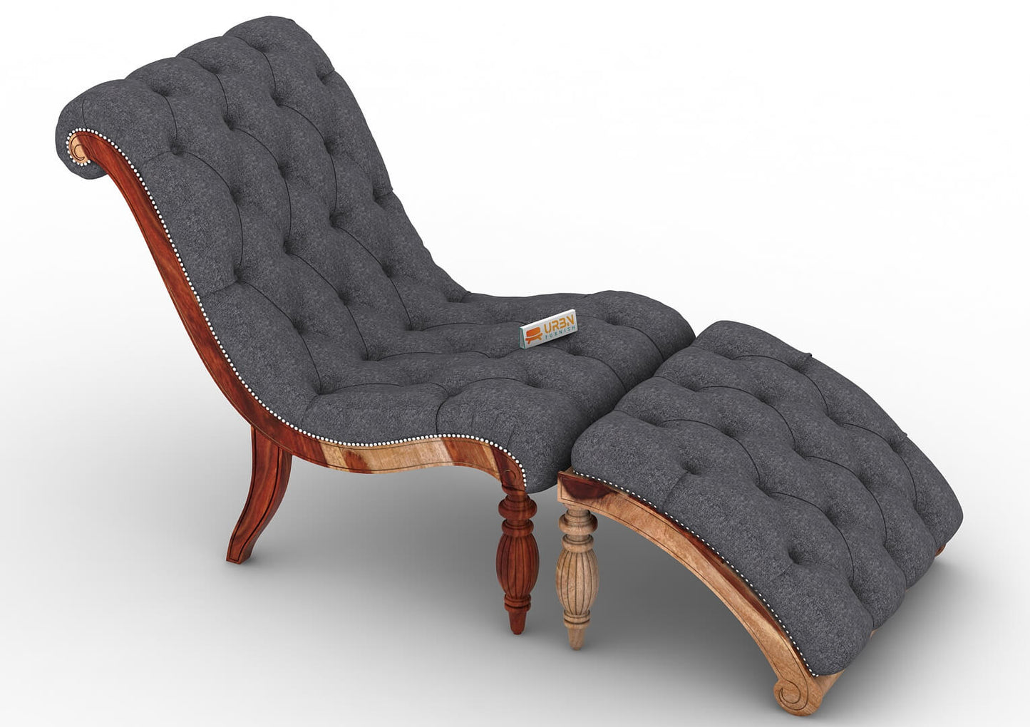 Victorian Style Chaise Lounge - Urbnfurnish