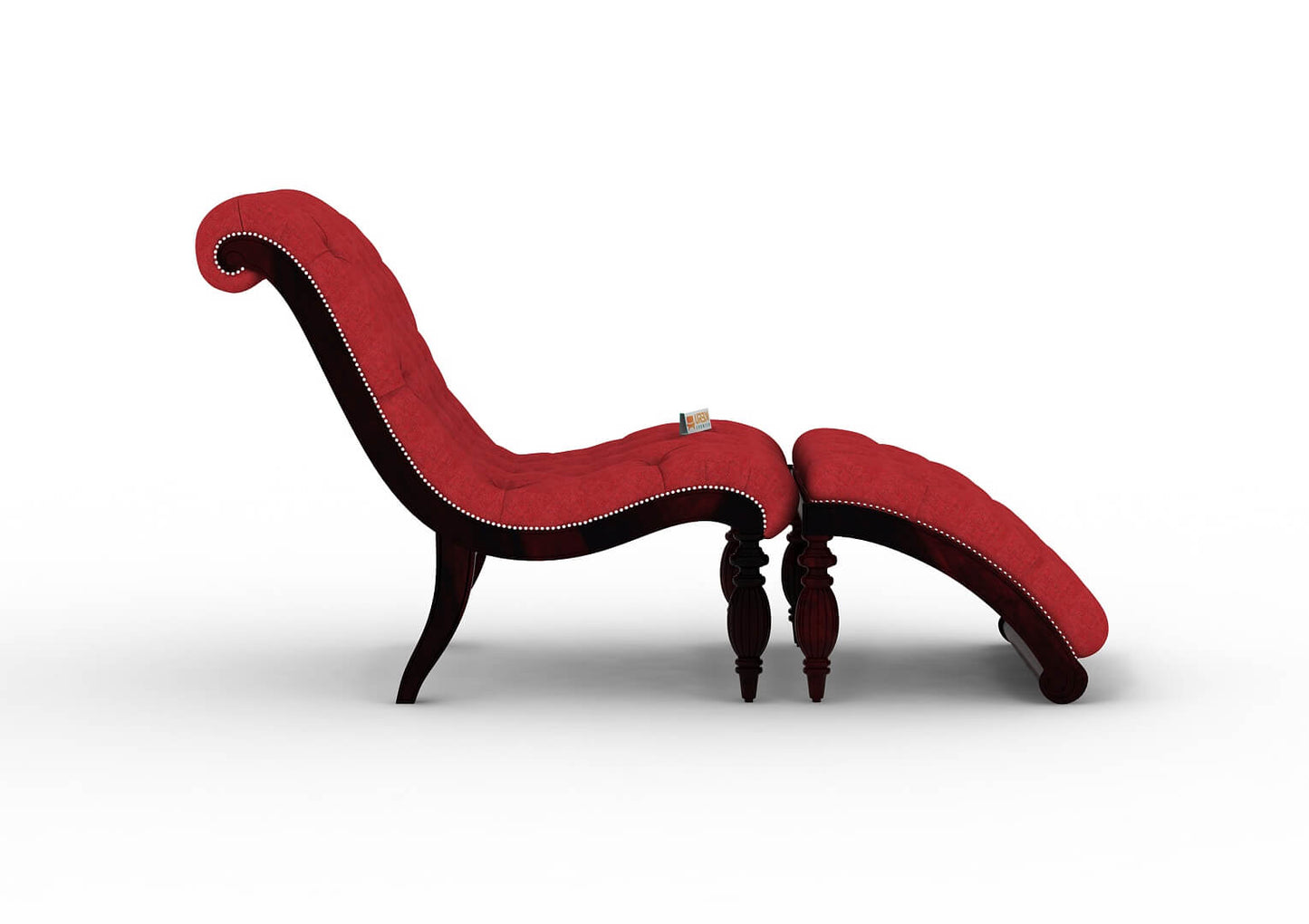 Victorian-Style-Chaise-Lounge-Walnut-Red_4