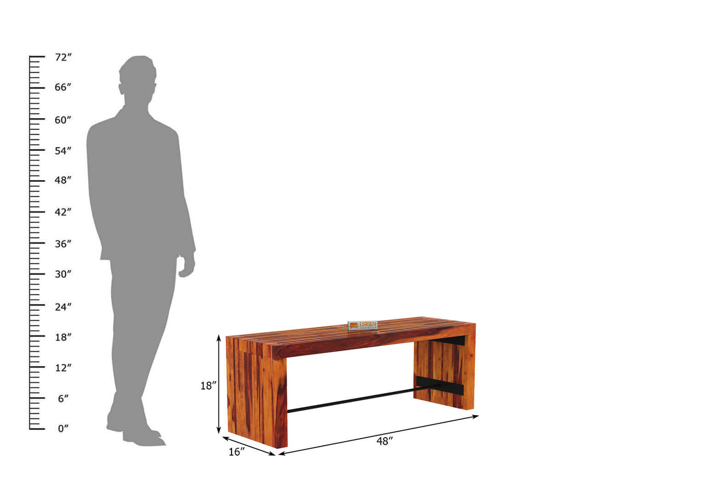 Vintage Bench - Urbnfurnish