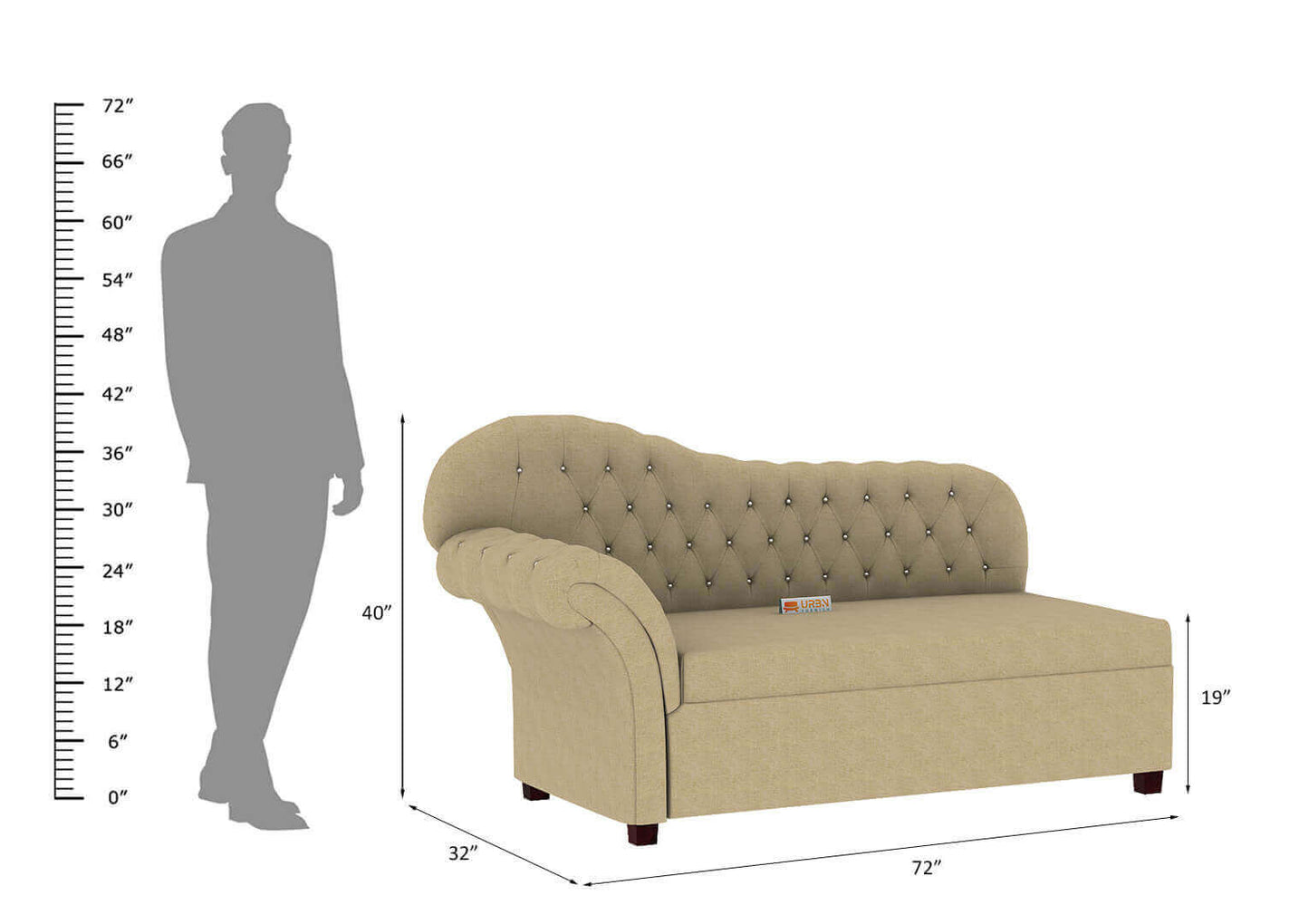Yire Chaise Lounge - Urbnfurnish