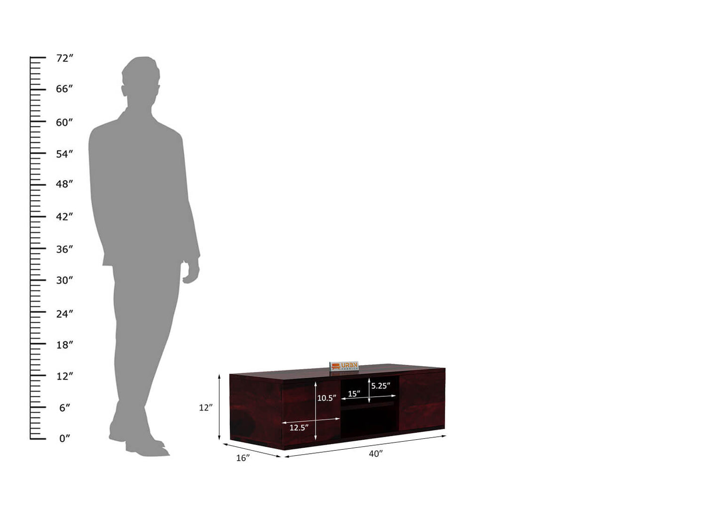 Yourkhad 2 Sutter Wall Mount Tv Unit - Urbnfurnish