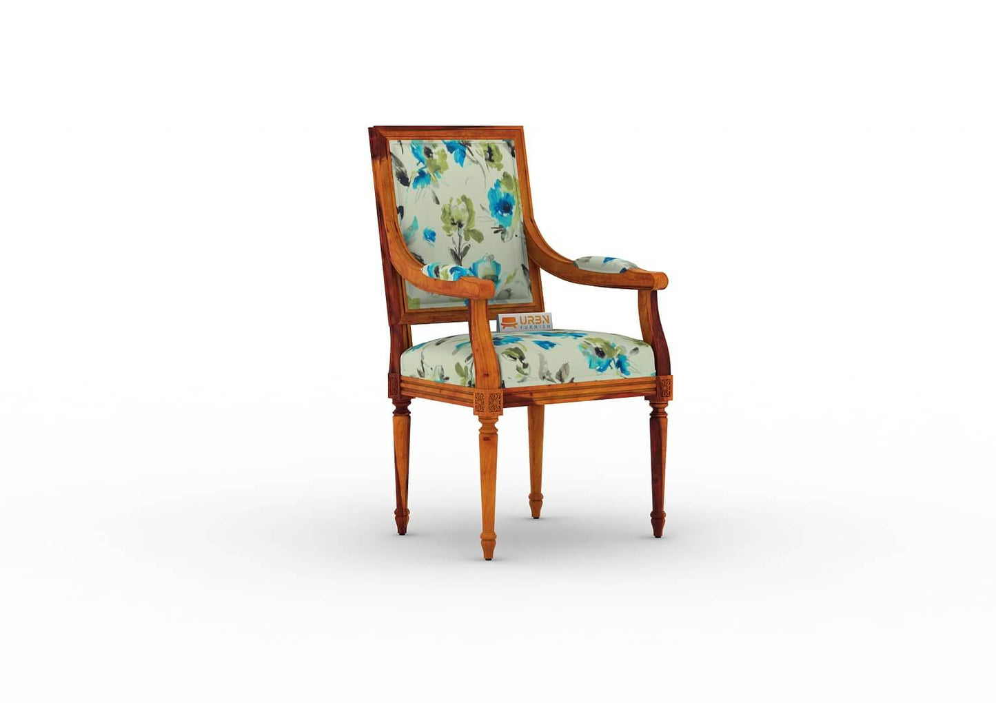 Adelvia Arm Chair (Printed Fabric) - Urbnfurnish