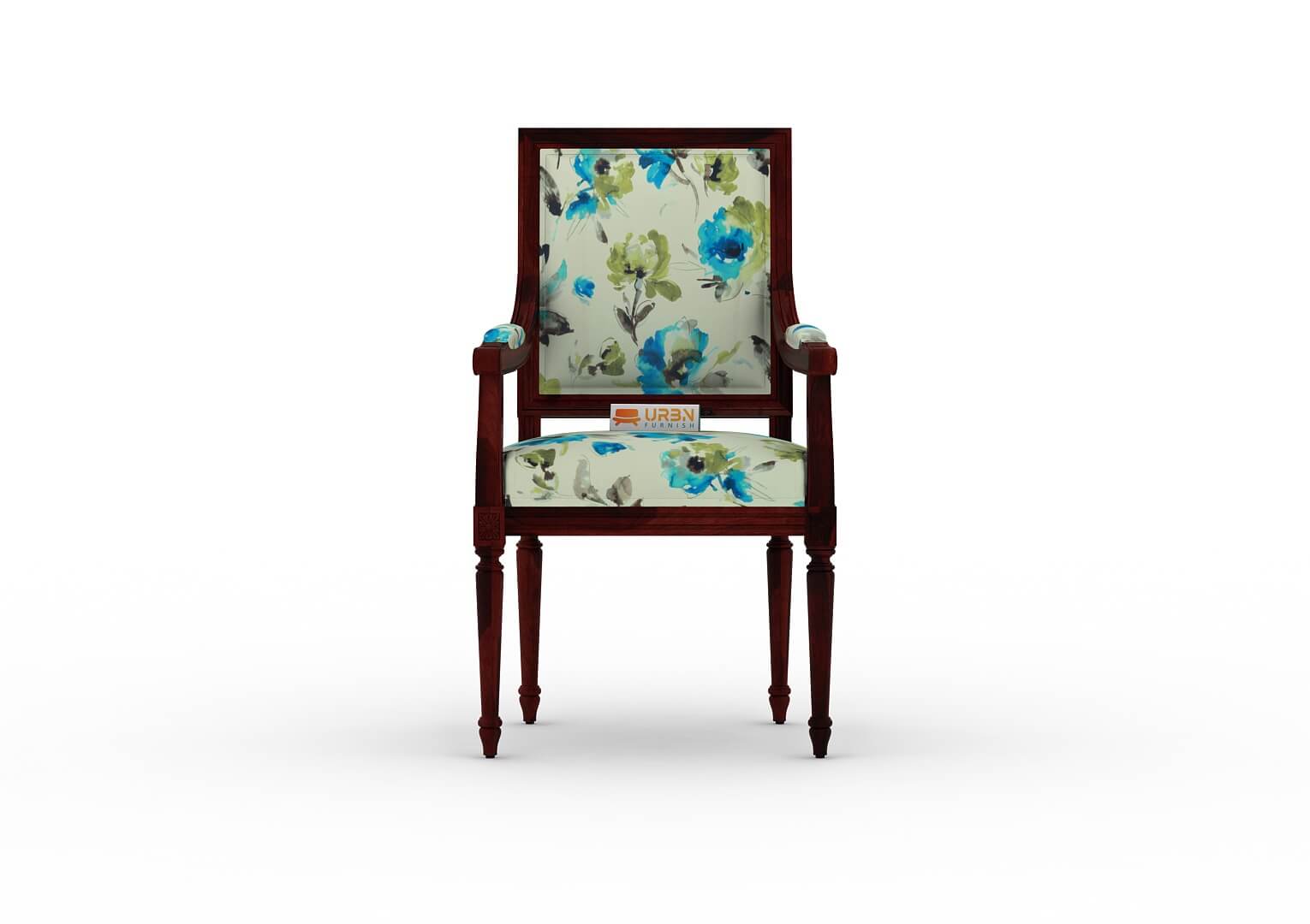 Adelvia Arm Chair (Printed Fabric) - Urbnfurnish