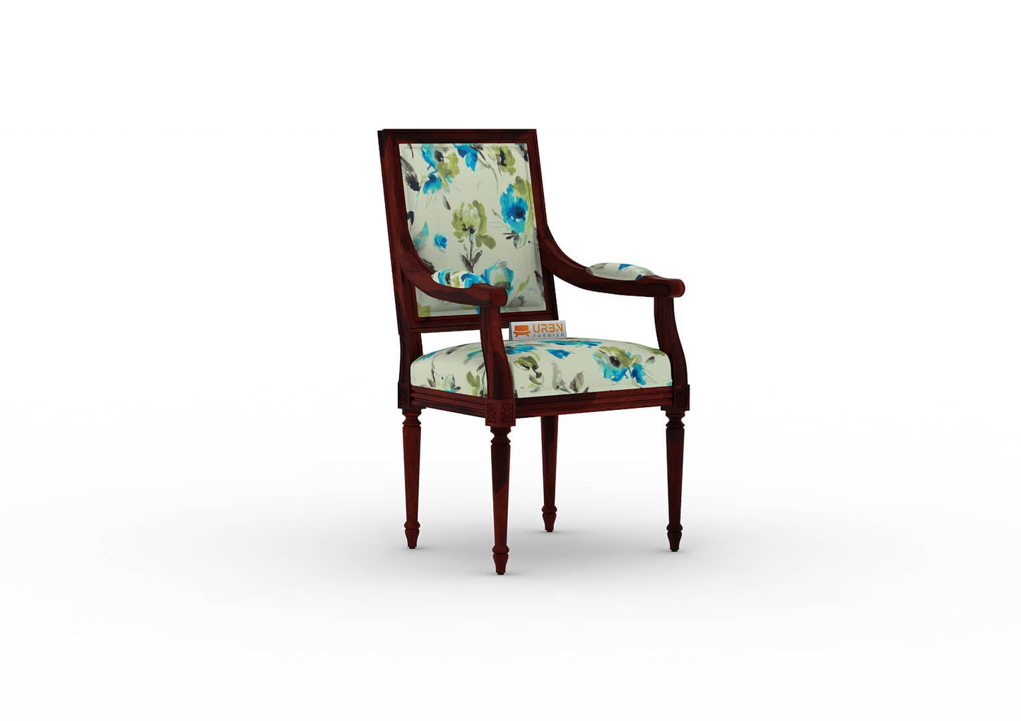 Adelvia Arm Chair (Printed Fabric) - Urbnfurnish