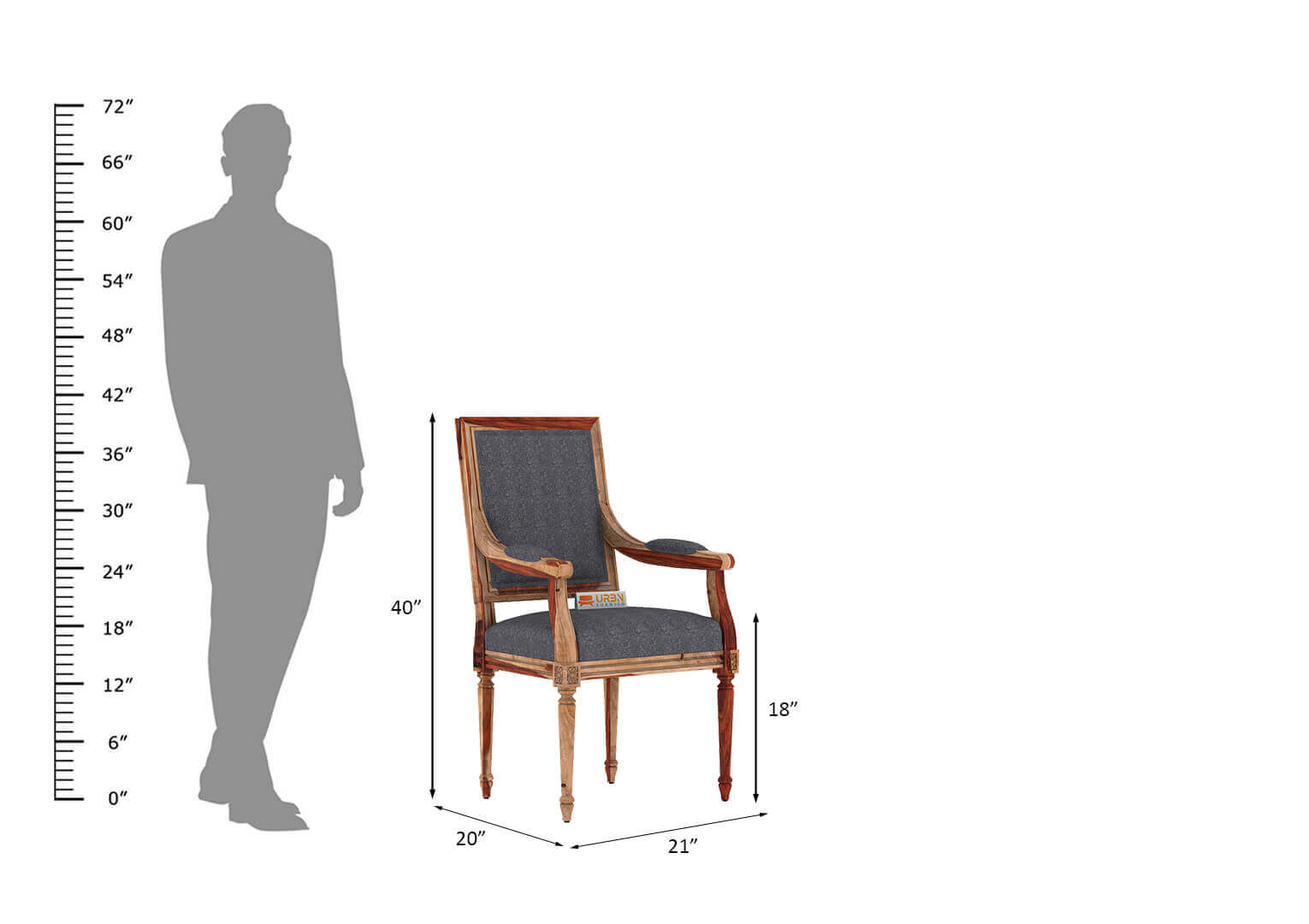 Adelvia Arm Chair - Urbnfurnish