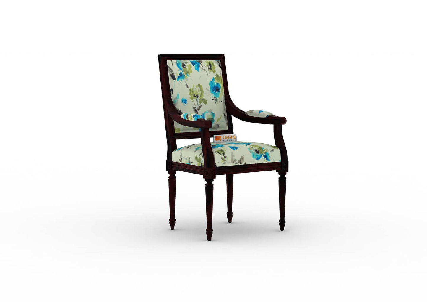 Adelvia Arm Chair (Printed Fabric) - Urbnfurnish