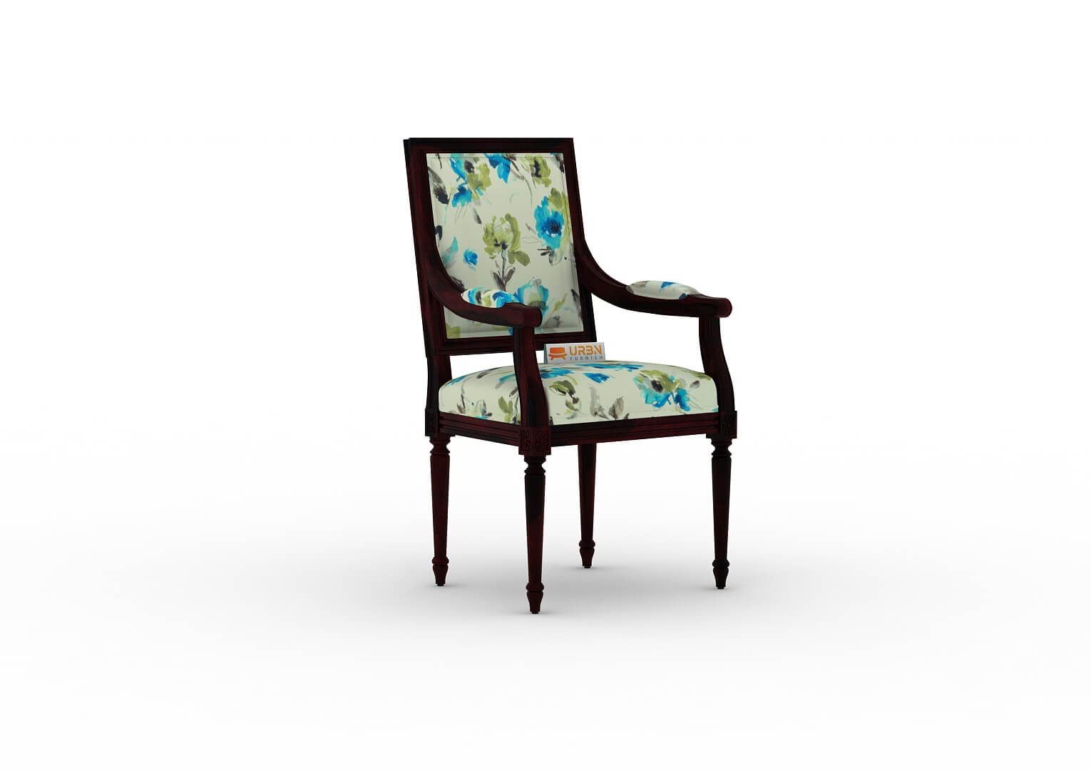 Adelvia Arm Chair (Printed Fabric) - Urbnfurnish