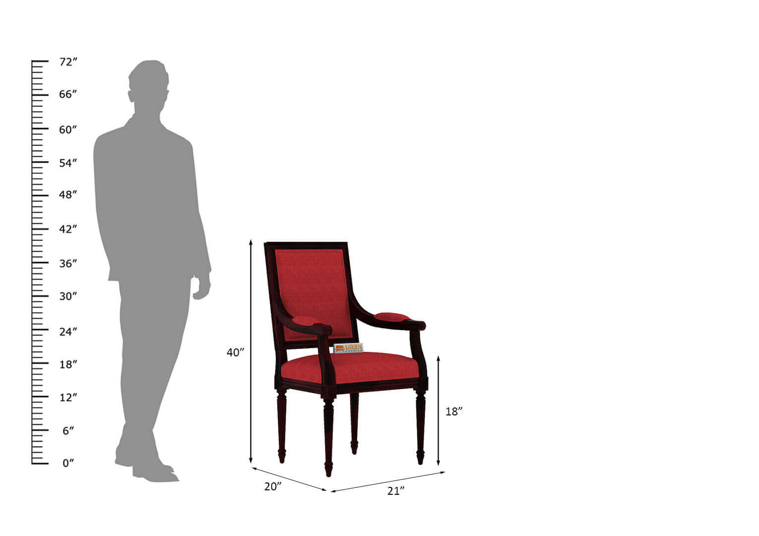 Adelvia-Arm-Chair-Walnut-Red_5