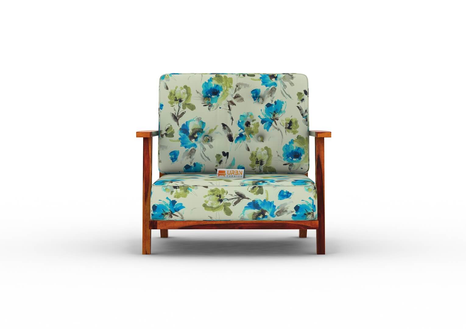 Alora Lounge Chair (Printed Fabric) - Urbnfurnish