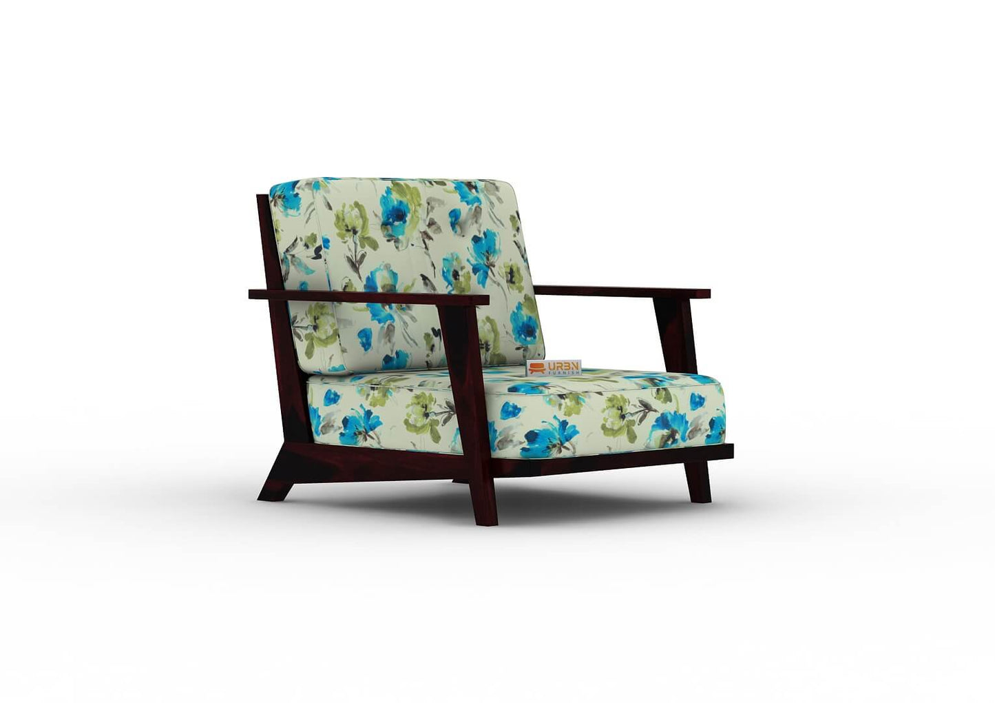 Alora Lounge Chair (Printed Fabric) - Urbnfurnish