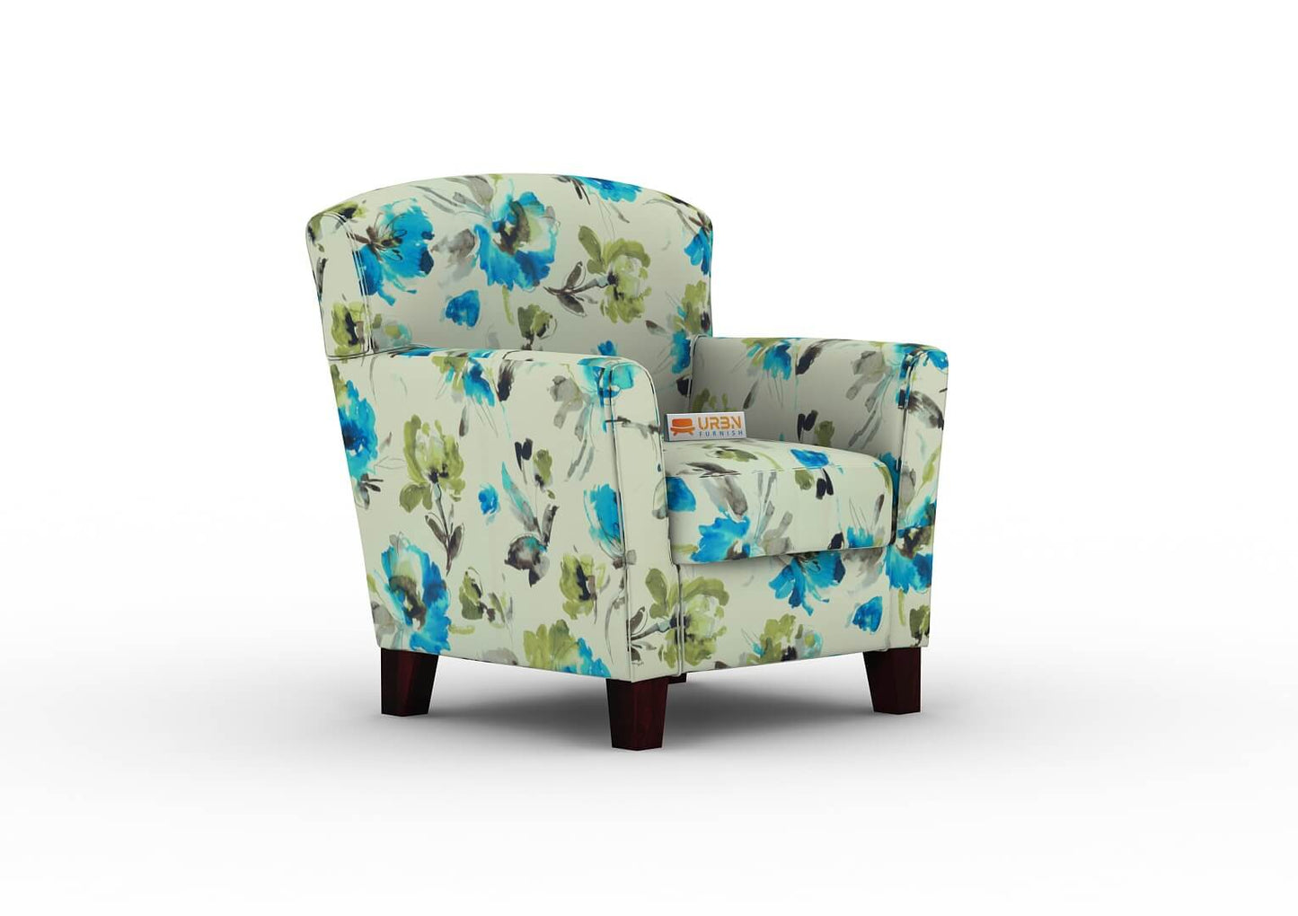 Alve Lounge Chair (Printed Fabric) - Urbnfurnish