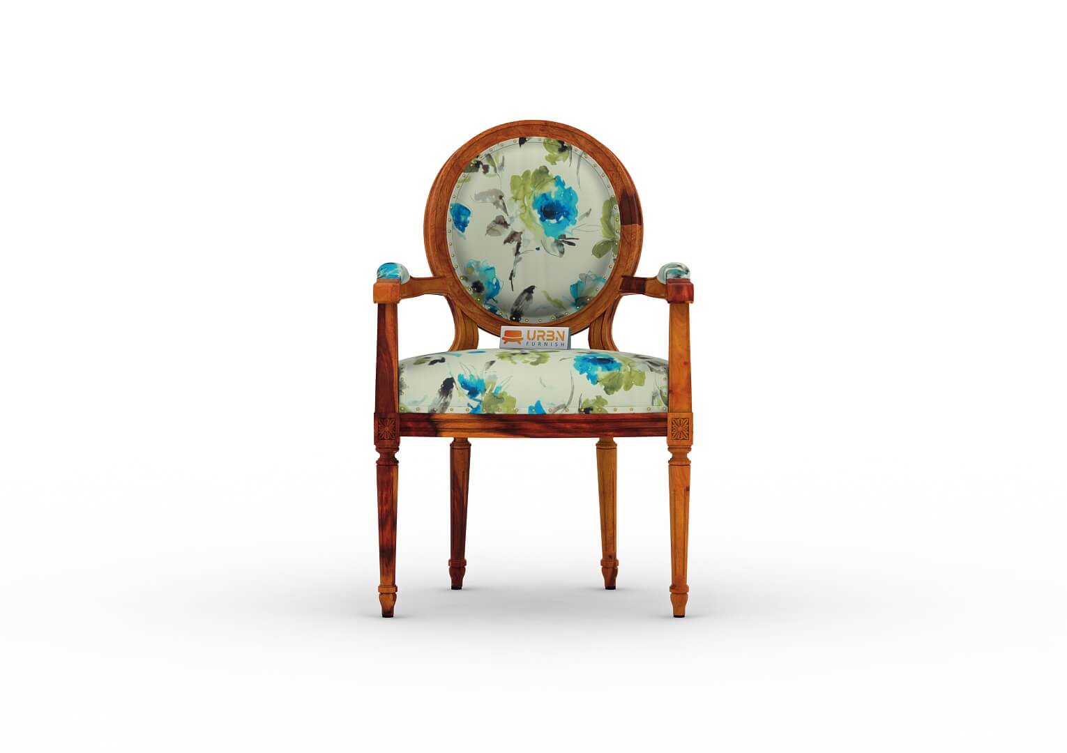 Antacia Arm Chair (Printed Fabric) - Urbnfurnish
