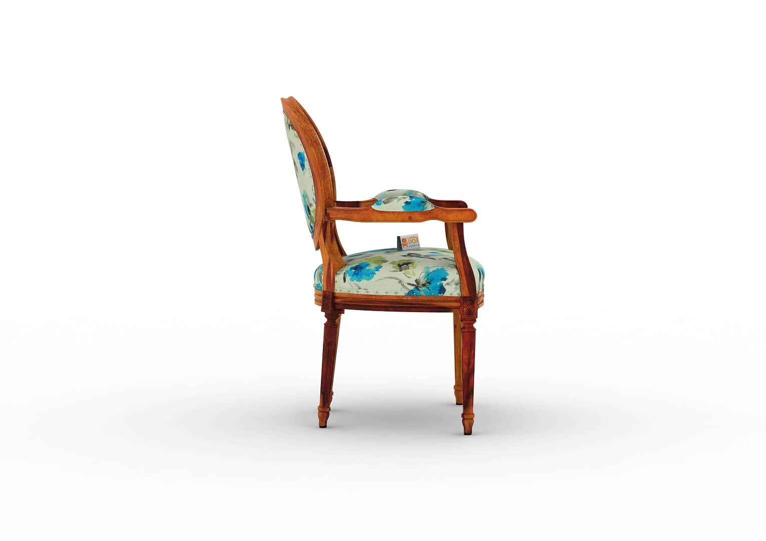 Antacia Arm Chair (Printed Fabric) - Urbnfurnish