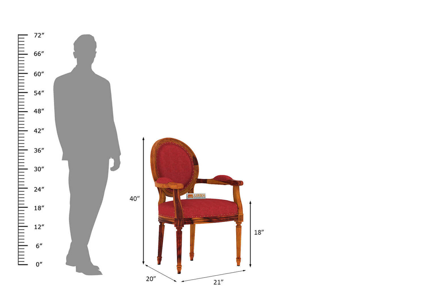 Antacia Arm Chair - Urbnfurnish