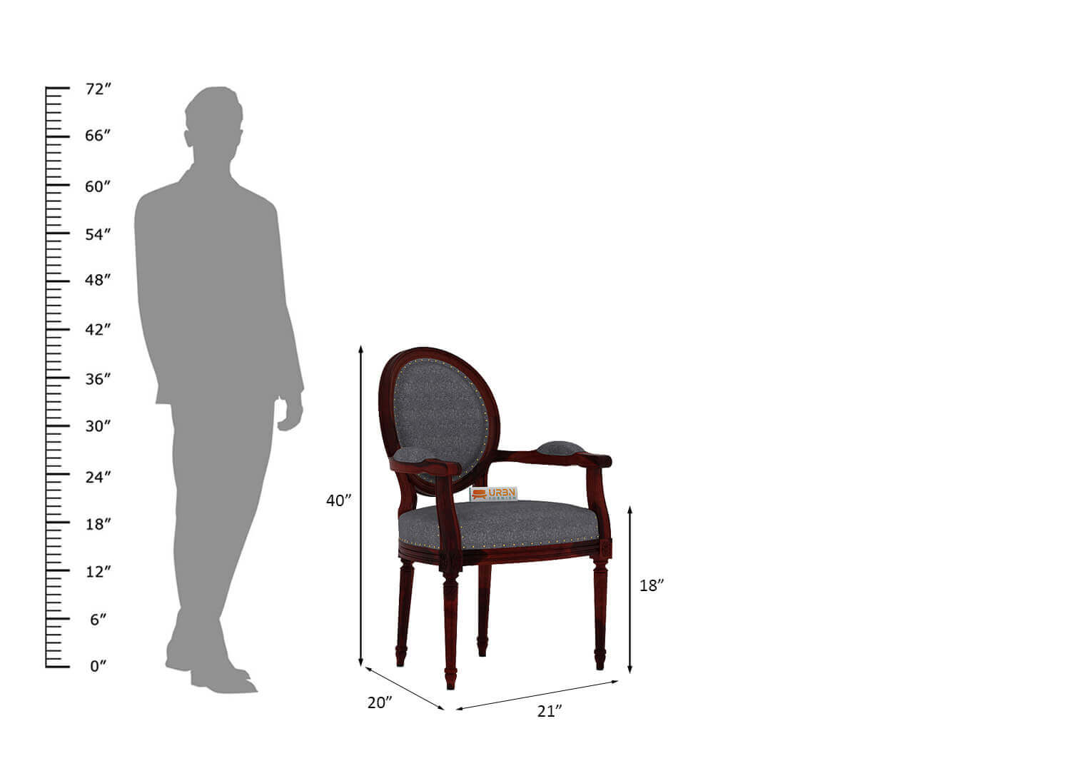 Antacia Arm Chair - Urbnfurnish