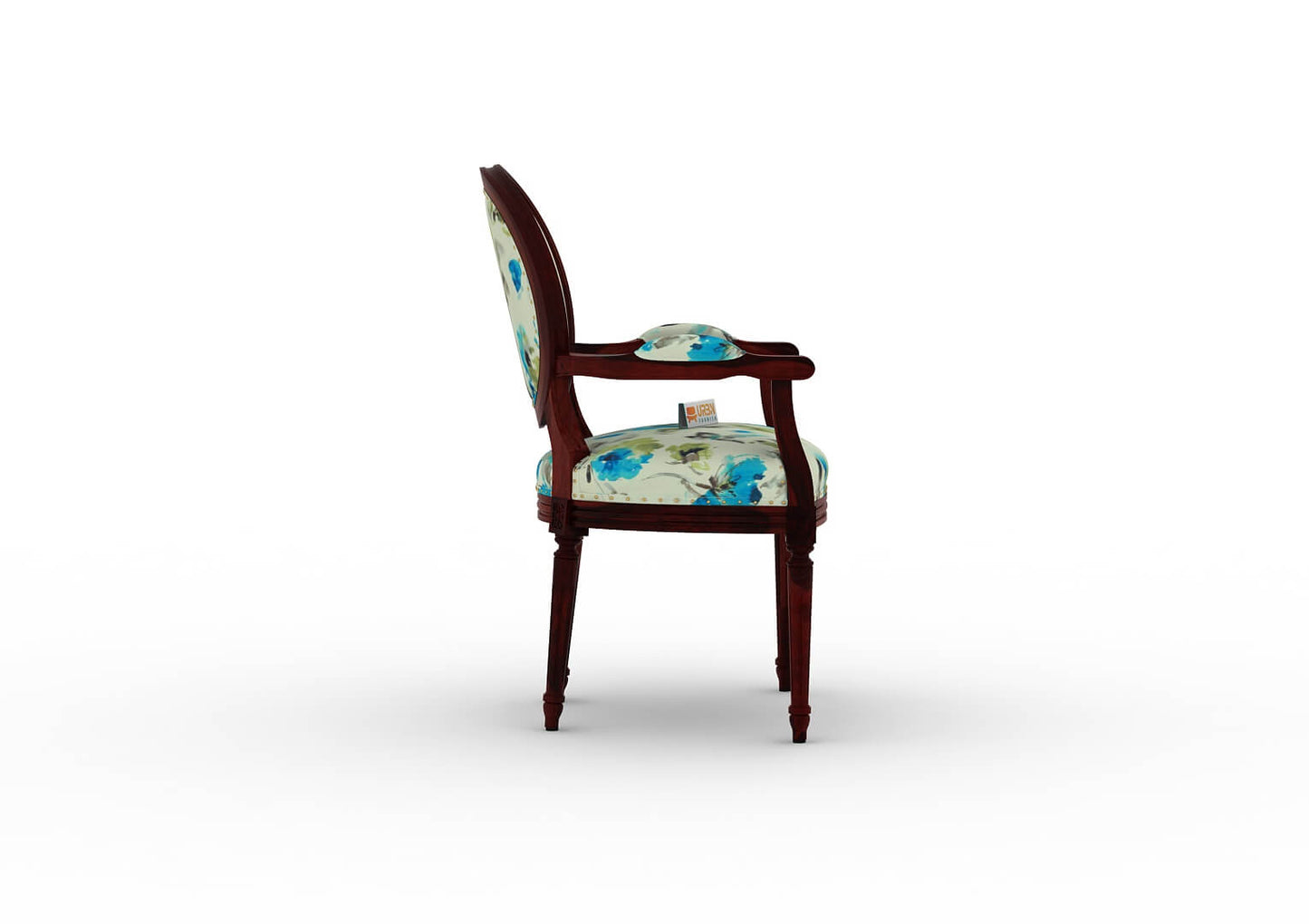 Antacia Arm Chair (Printed Fabric) - Urbnfurnish
